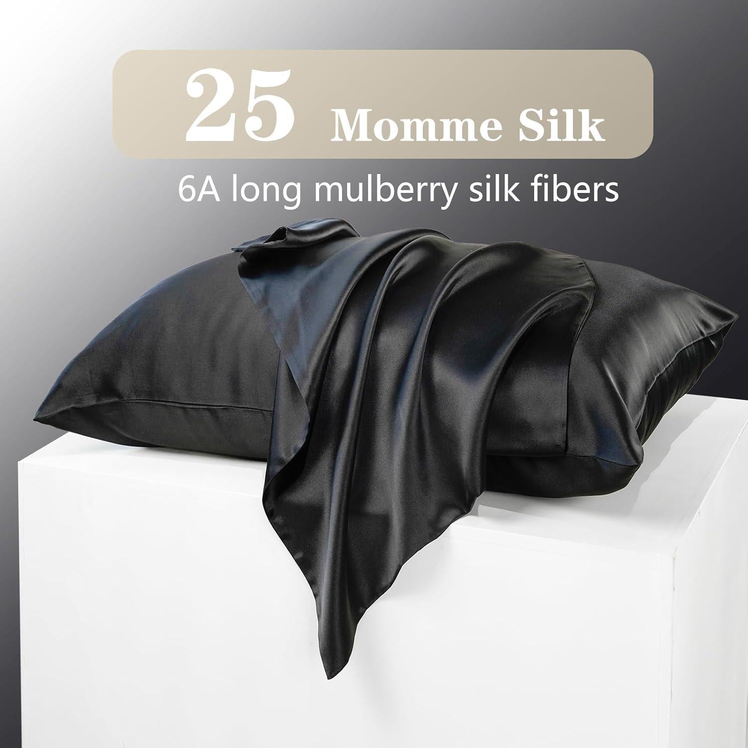 Funda de Almohada de Seda de Morera Glodex 100% Pura 66x51cm