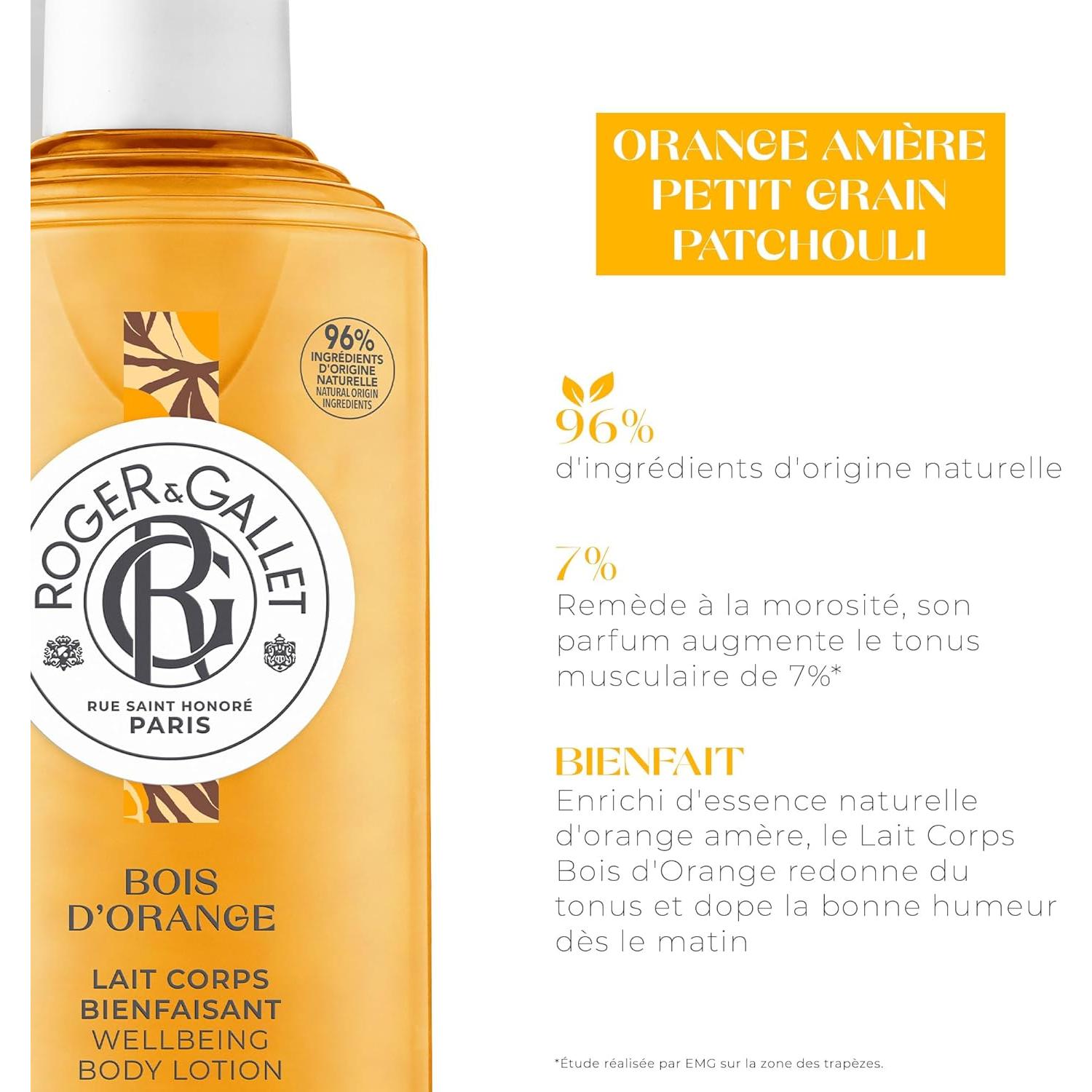 Loción Corporal Roger & Gallet Bois D'Orange 249g Hidratante
