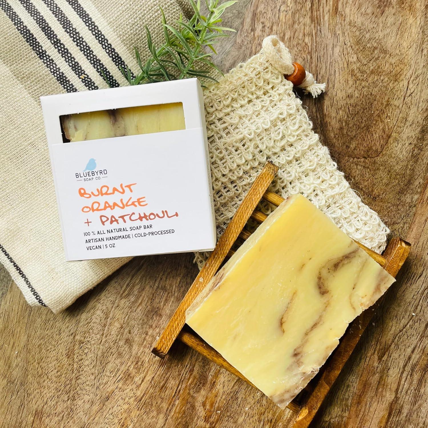 Jabón Natural Bluebyrd Naranja Quemada con Pachulí 108g