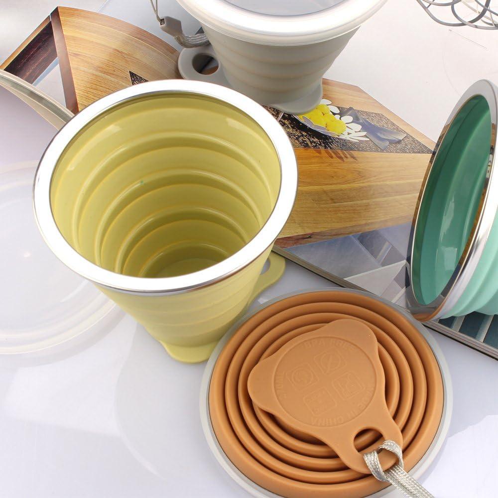 Taza de Viaje Plegable ME.FAN - Silicona 270ml - 4 Colores