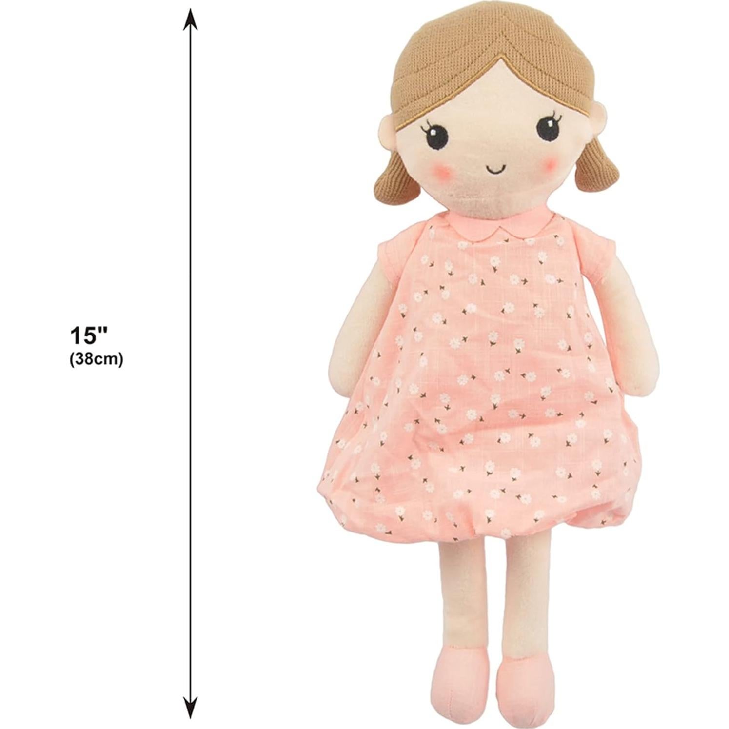 Muñeca de Trapo Suave Linzy Toys Emily Rosa Claro 50.8 cm