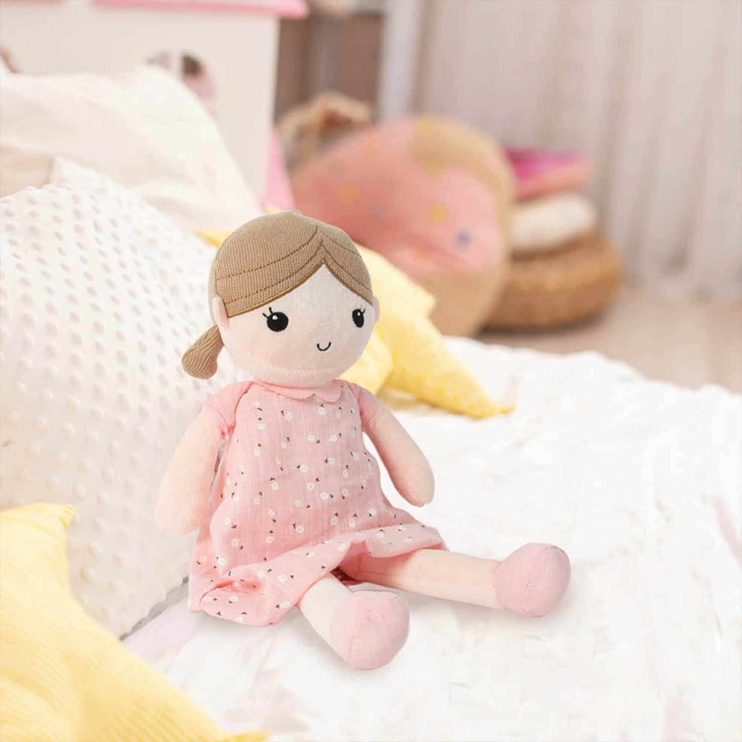 Muñeca de Trapo Suave Linzy Toys Emily Rosa Claro 50.8 cm