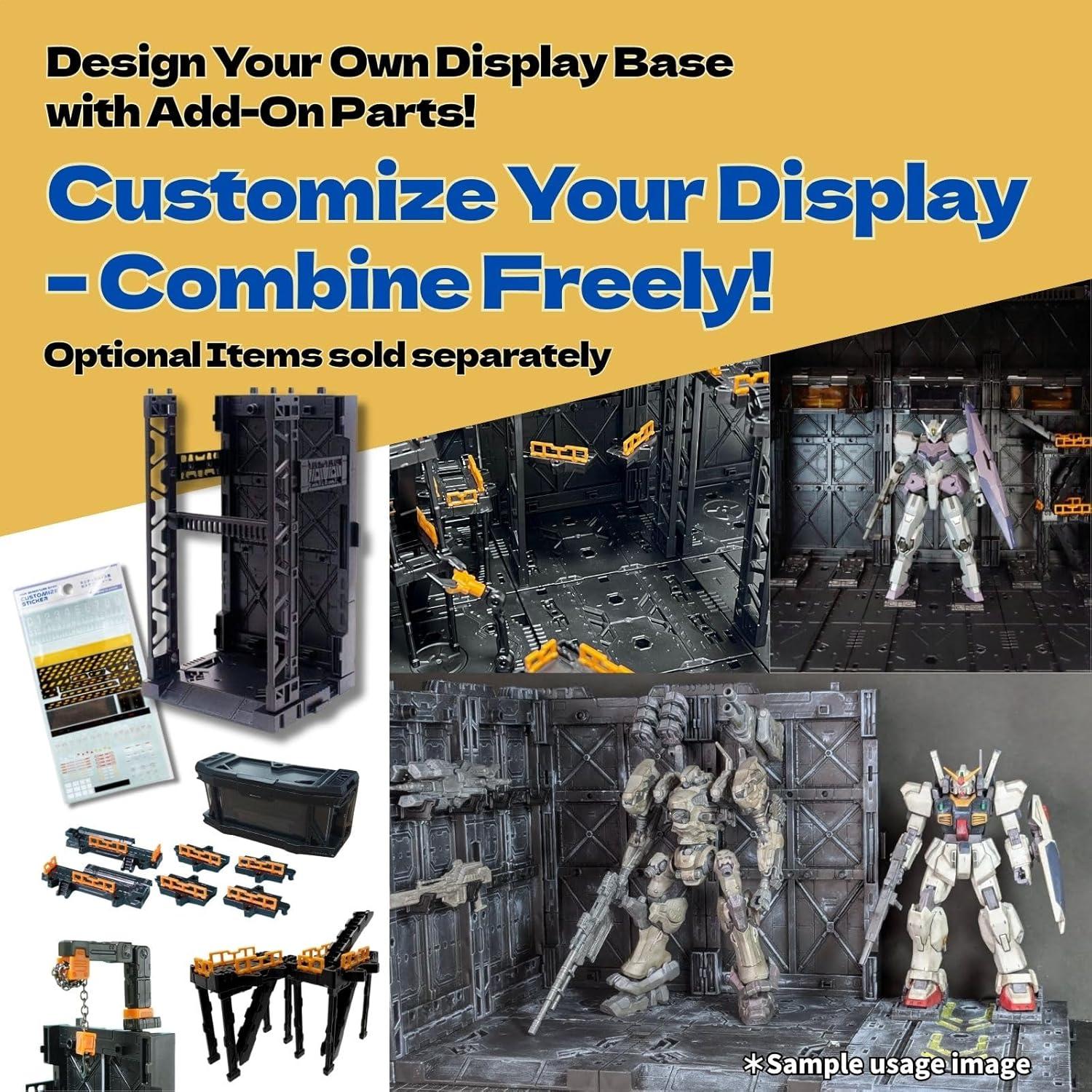 Juego de Exhibición de Modelos de Plástico Someie - Base Catapulta y Soporte