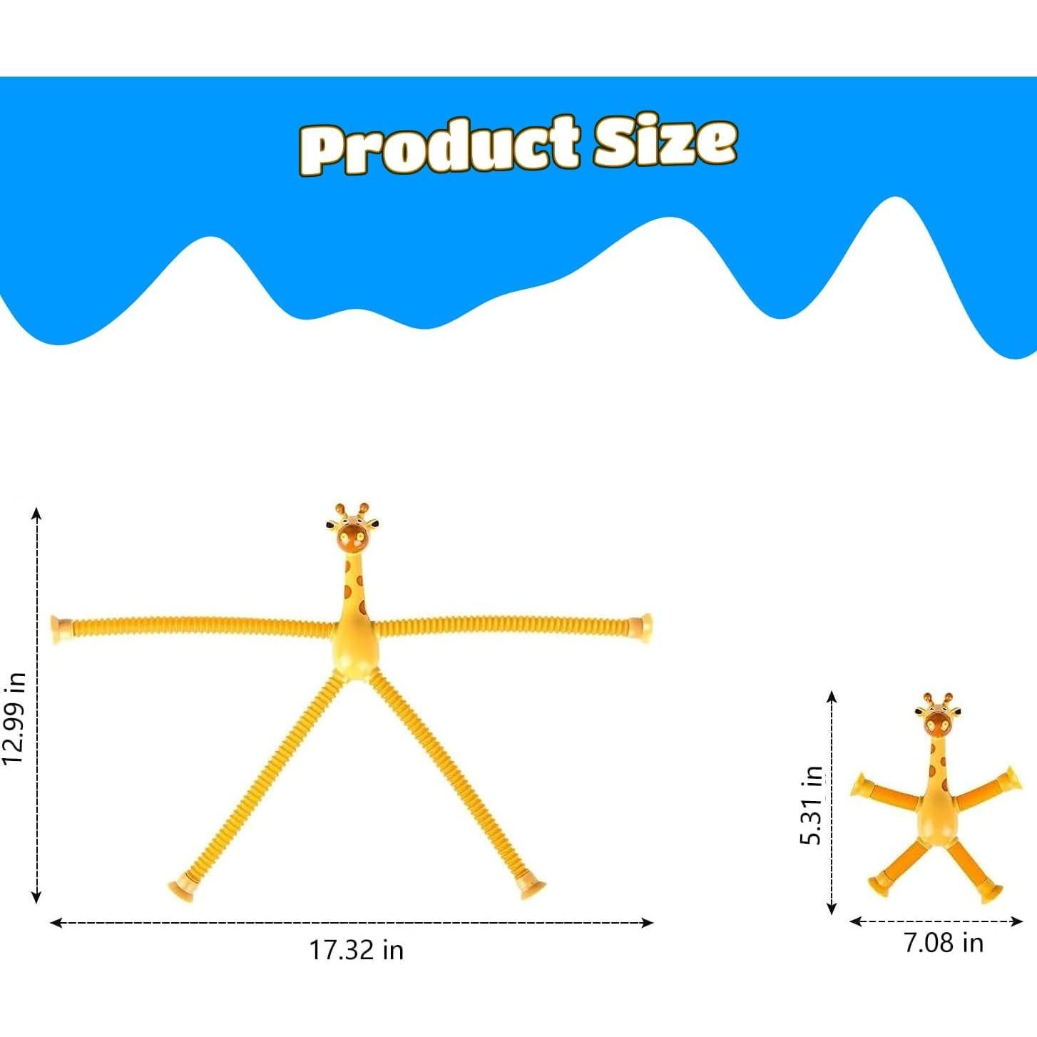 12PCS Juguetes Sensoriales Antiestrés Jirafa WUCLUD