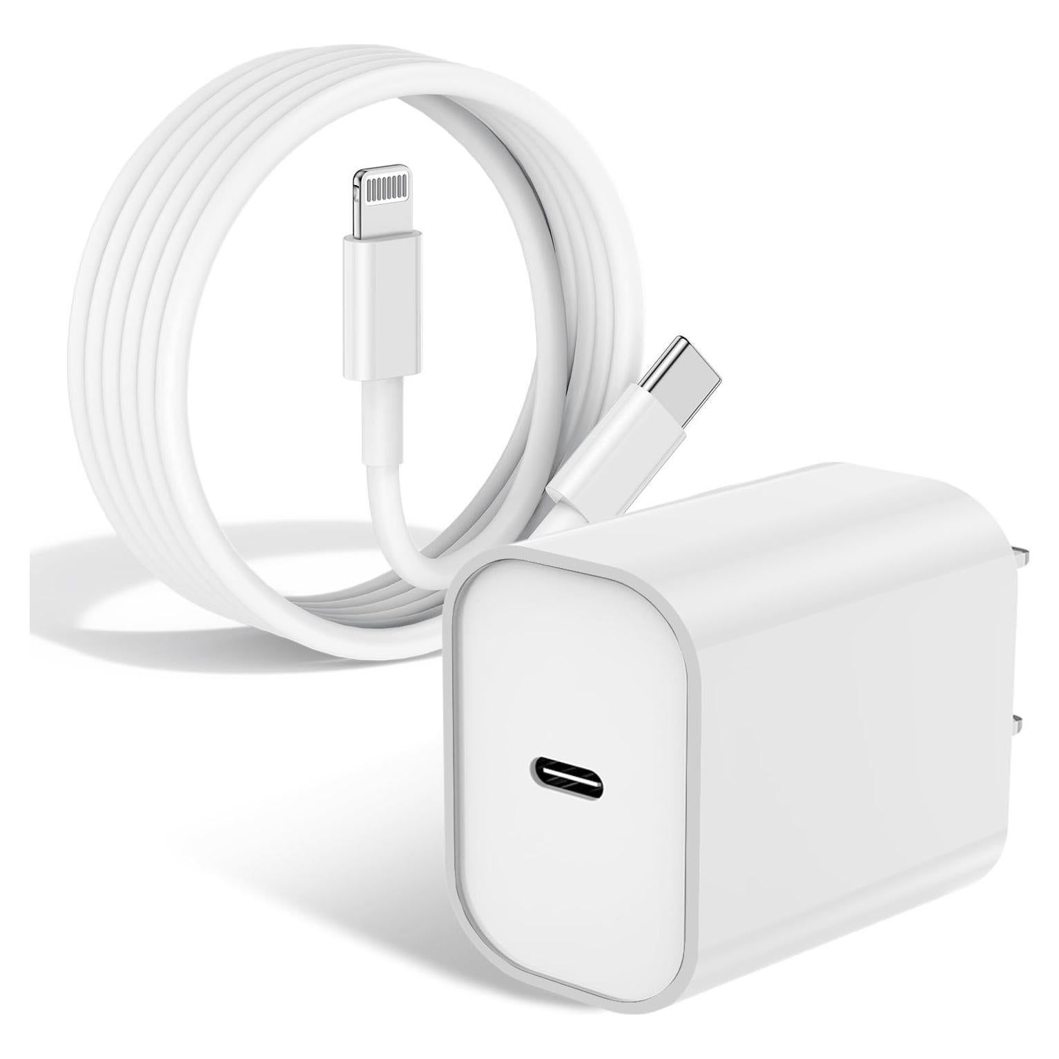 Cargador Rápido USB C 20W Fashia + Cable Lightning 3FT