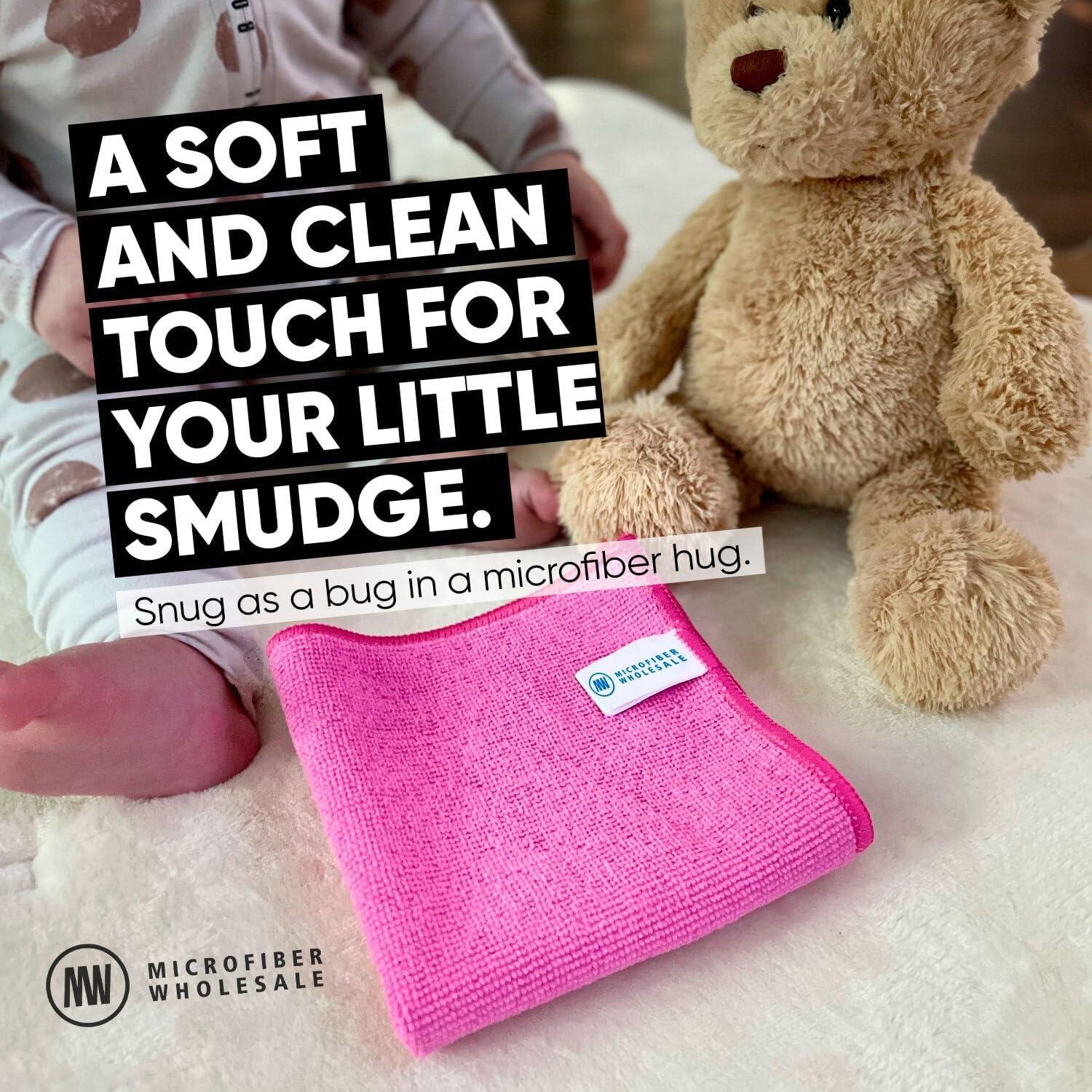 Paño de Microfibra Negro Microfiber Wholesale - Paquete de 12