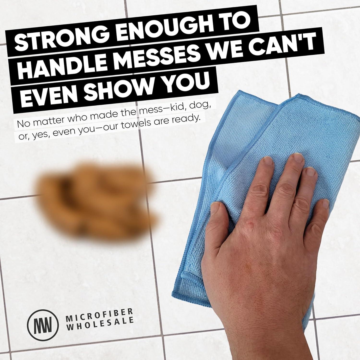 Paño de Microfibra Negro Microfiber Wholesale - Paquete de 12