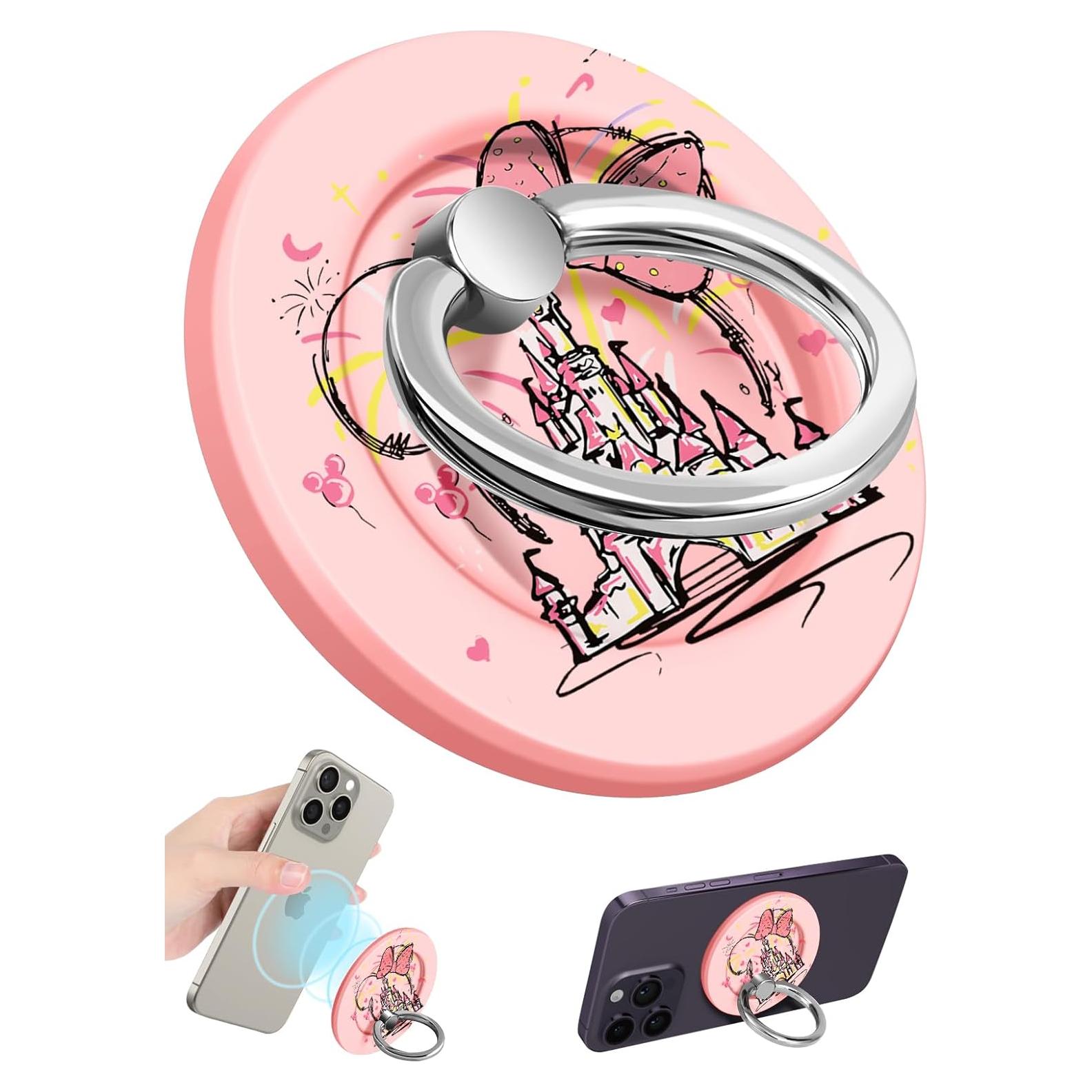 Soporte de Anillo Magnético Rosa Lotadilo para iPhone 16/15/14/13/12
