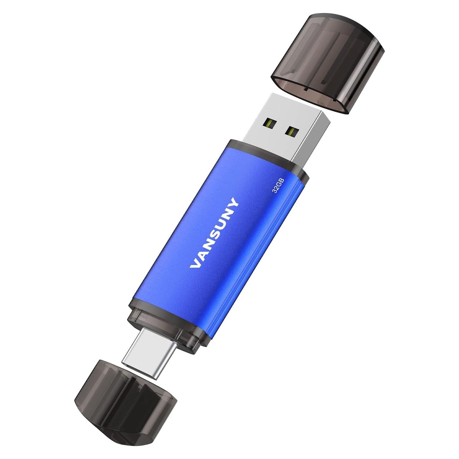 Unidad Flash USB 32GB Vansuny Doble Tipo-C y USB A OTG
