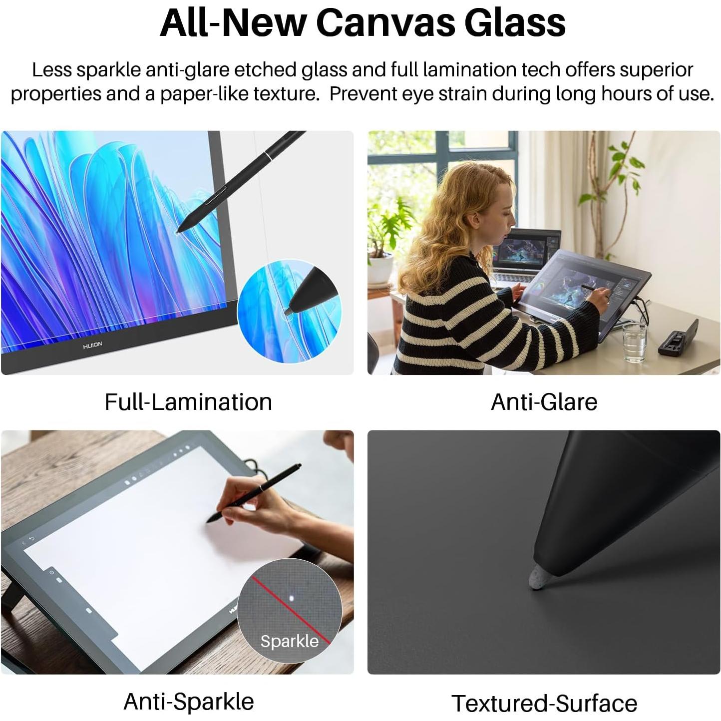 Tableta de Dibujo Huion Kamvas Pro 19 4K 18.4" Pantalla Táctil