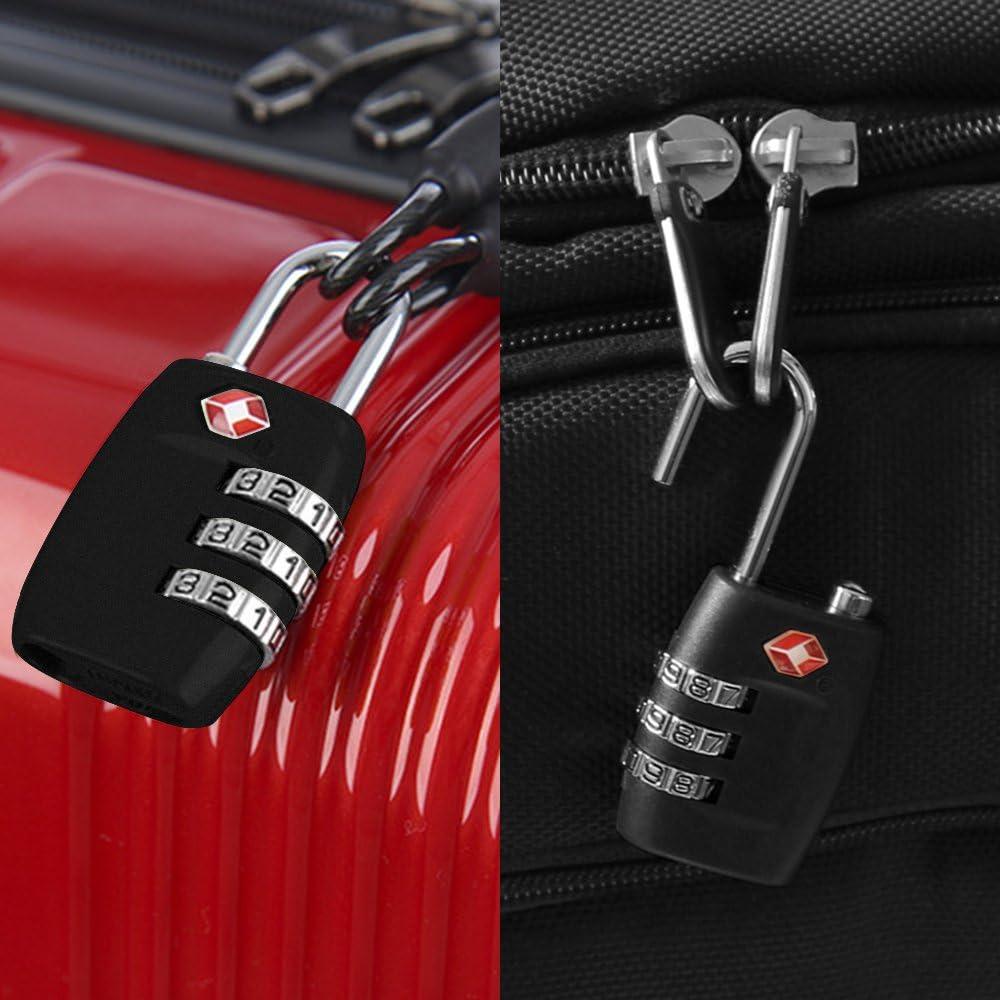 Candado de Combinación DanziX TSA con Tether de Acero Inoxidable