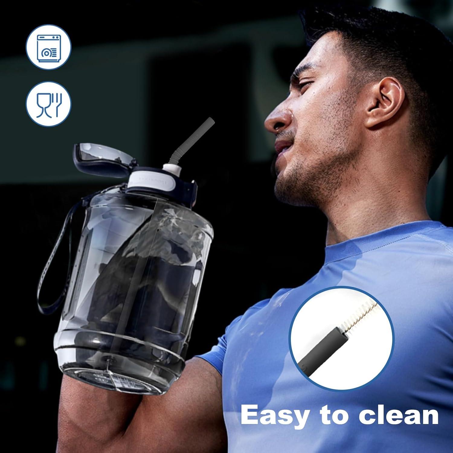 Pajitas de Silicona Reutilizables Walfos 36.83 cm 6-Pack