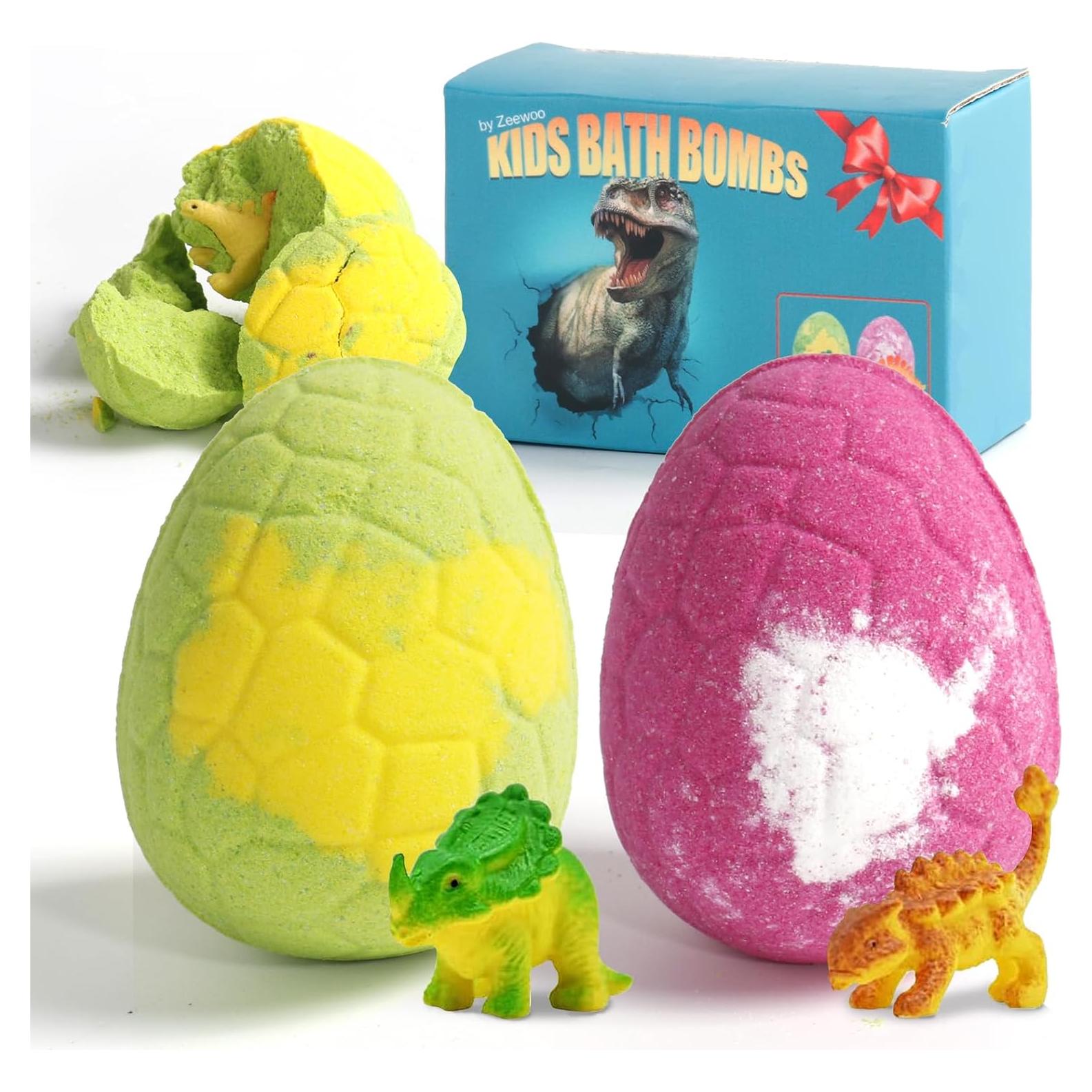 Bombas de Baño Orgánicas para Niños Zeewoo - 2 Piezas con Juguetes