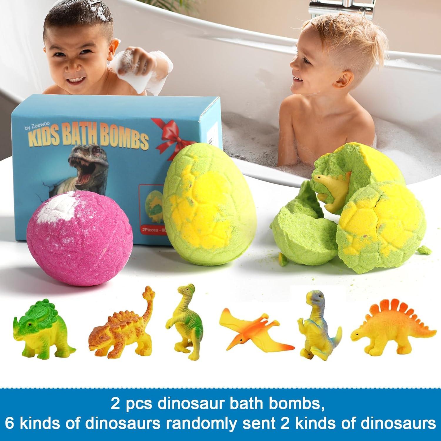 Bombas de Baño Orgánicas para Niños Zeewoo - 2 Piezas con Juguetes