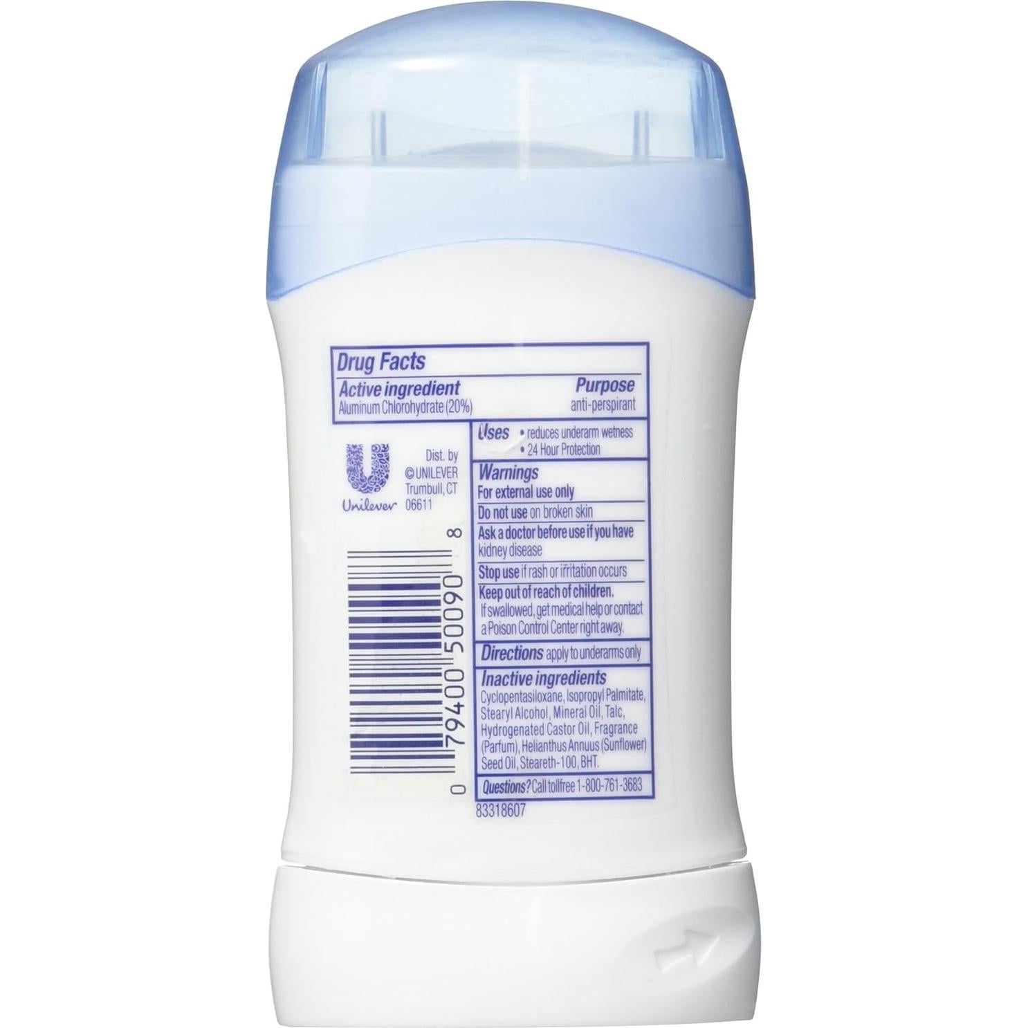 Desodorante Antitranspirante Sólido Dove Invisible 45 g Aroma Fresco