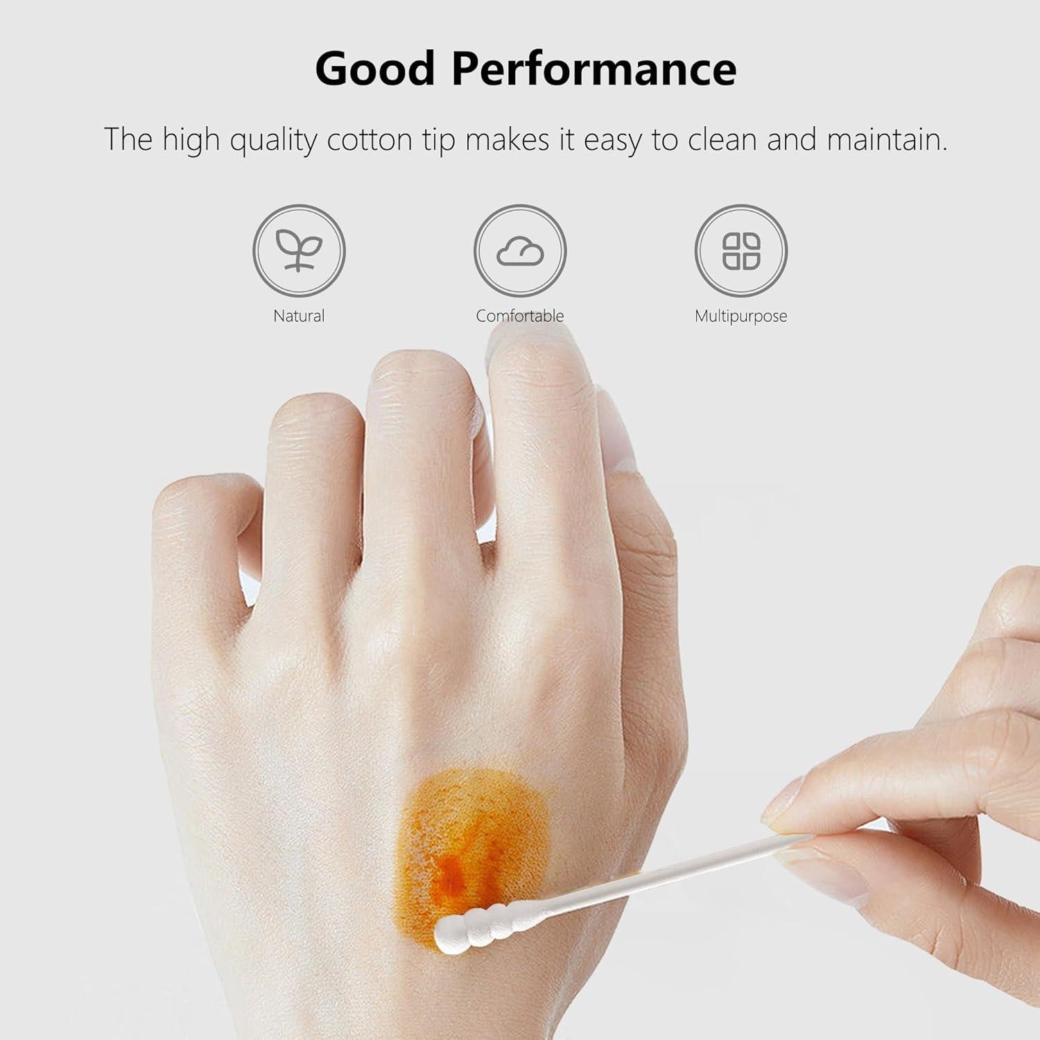 Bastoncillos de Algodón Zhejiangkangmin 1000pcs Espiral Redonda