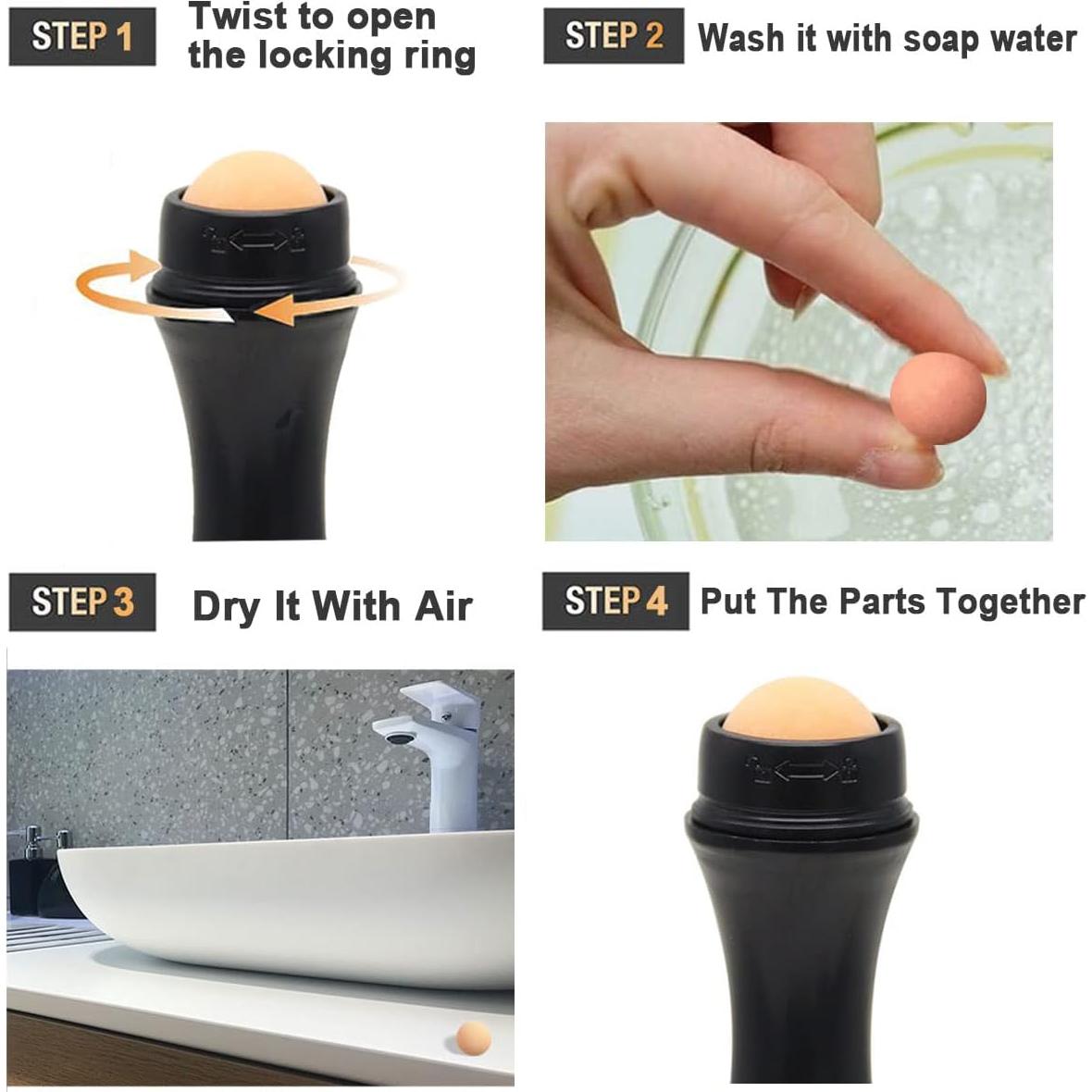 Bola Absorbente de Aceite Volcánica REVLON 21.5mm 4 Piezas