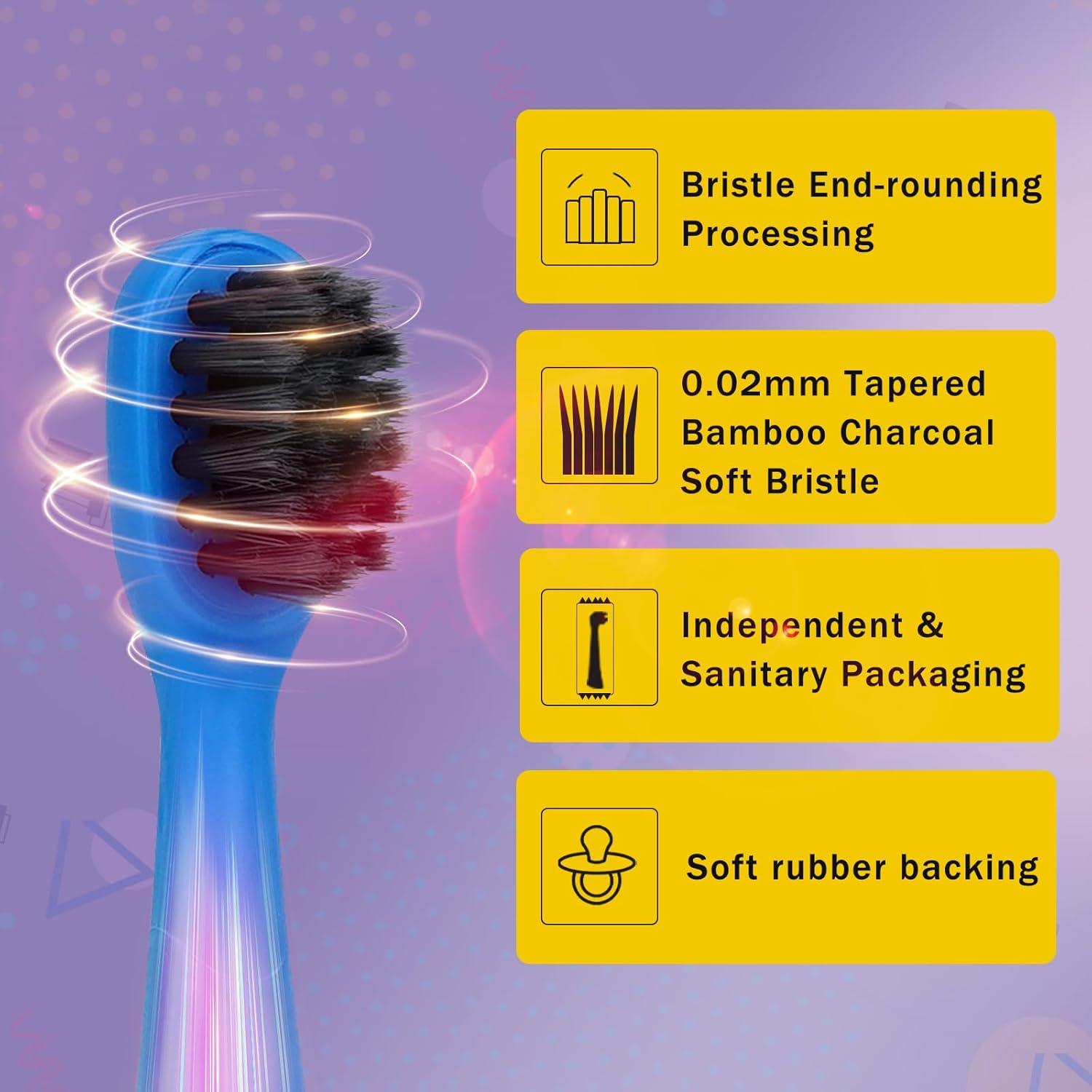 Cabezal de Cepillo Eléctrico Burst Kids - 6 Piezas Azul