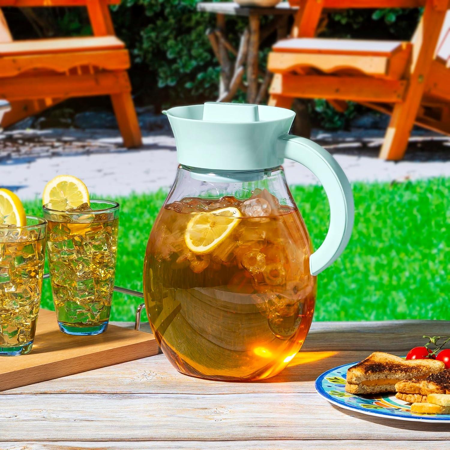 Jarra de Té Helado Primula 3.78L Aqua con Filtro Reutilizable