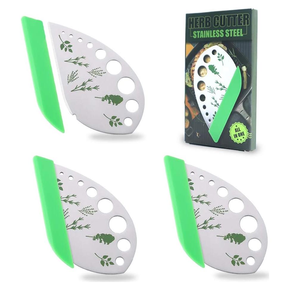 Paquete de 3 Cortadores de Hierbas INCUISI de Acero Inoxidable