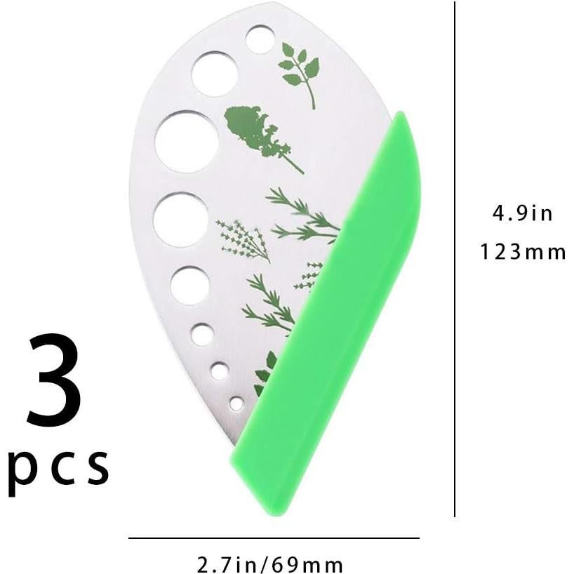 Paquete de 3 Cortadores de Hierbas INCUISI de Acero Inoxidable