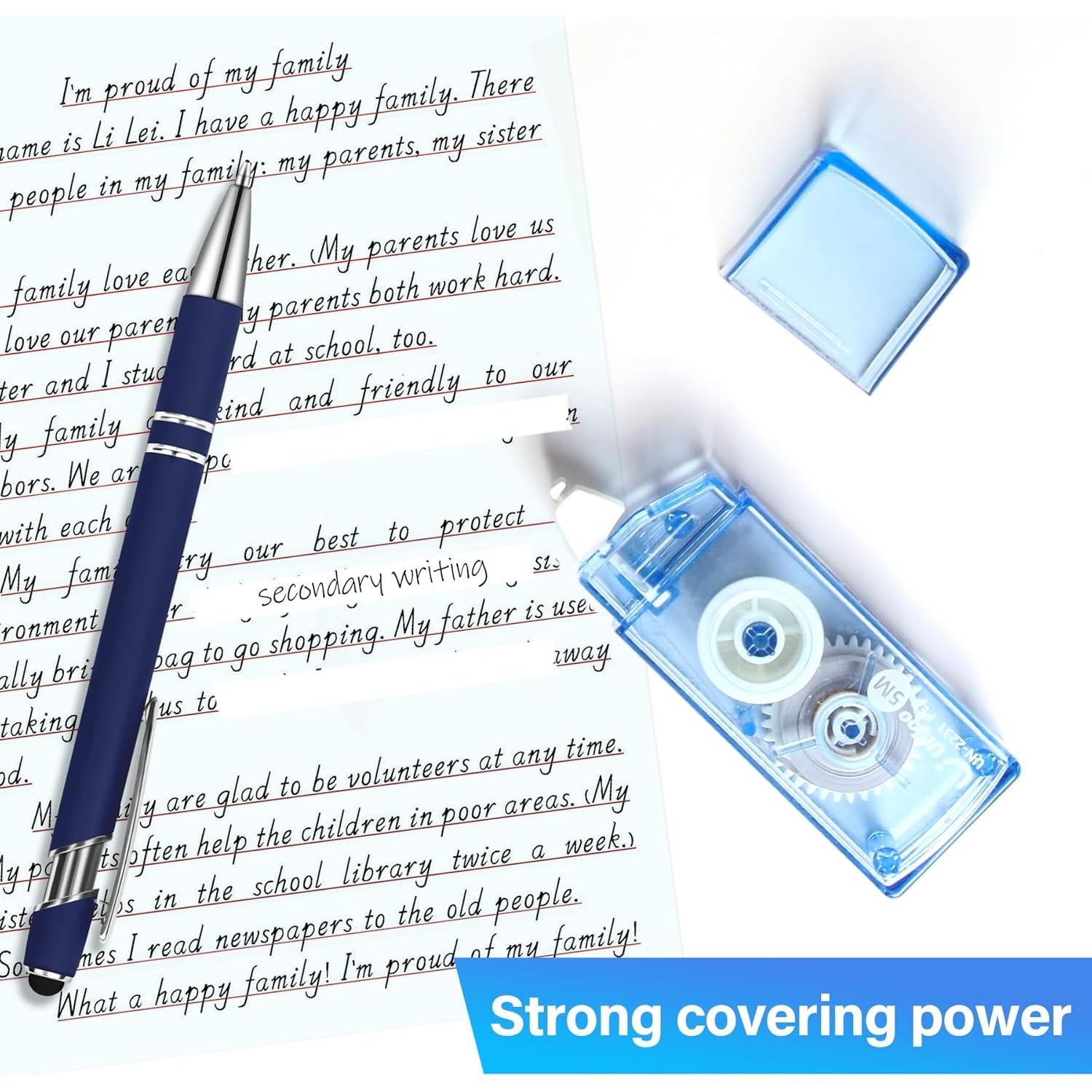 Cinta Correctora Unjoo Azul Gradiente 12 Piezas 5M x 0.5cm