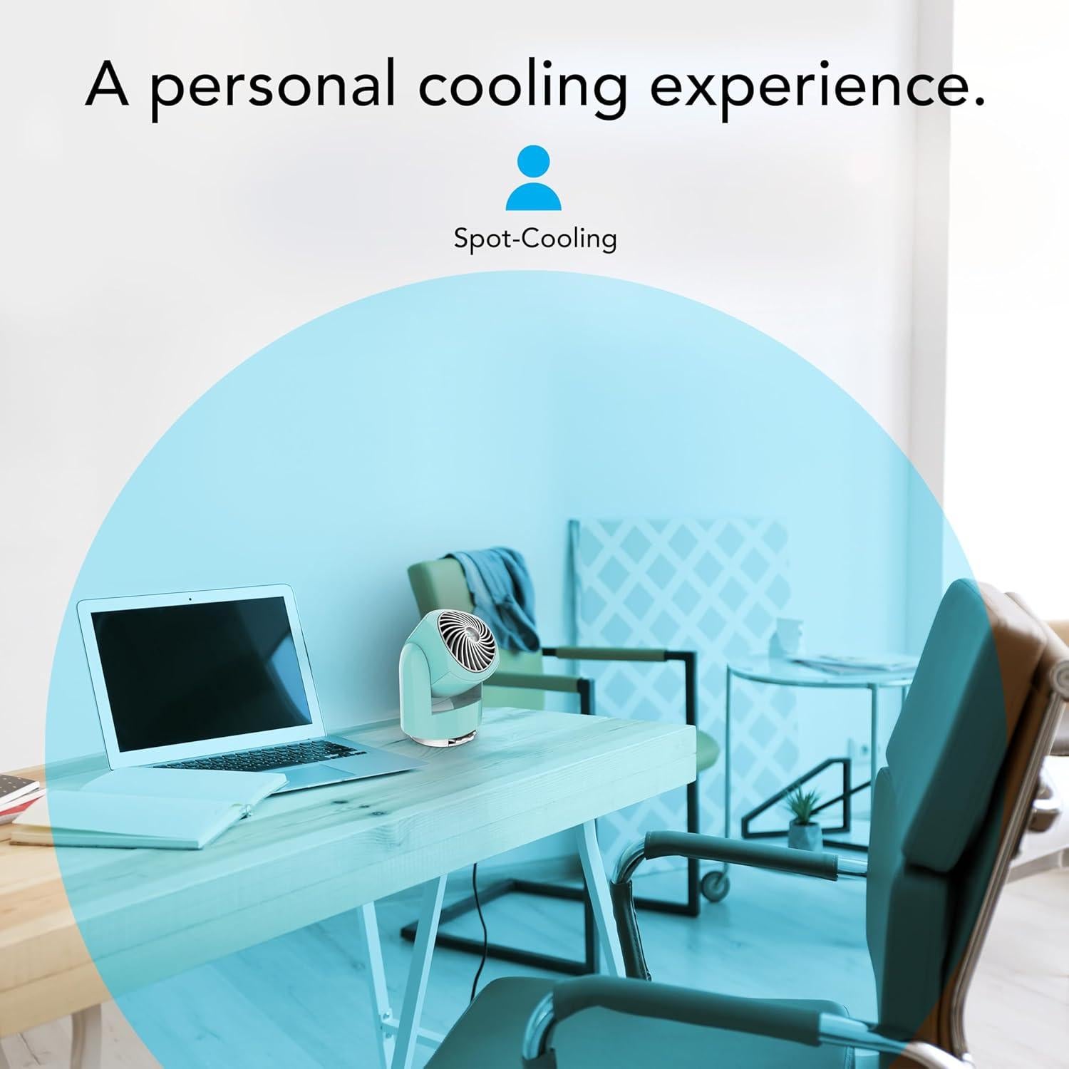 Ventilador Vornado Flippi V6 Compacto 2 Velocidades Azul