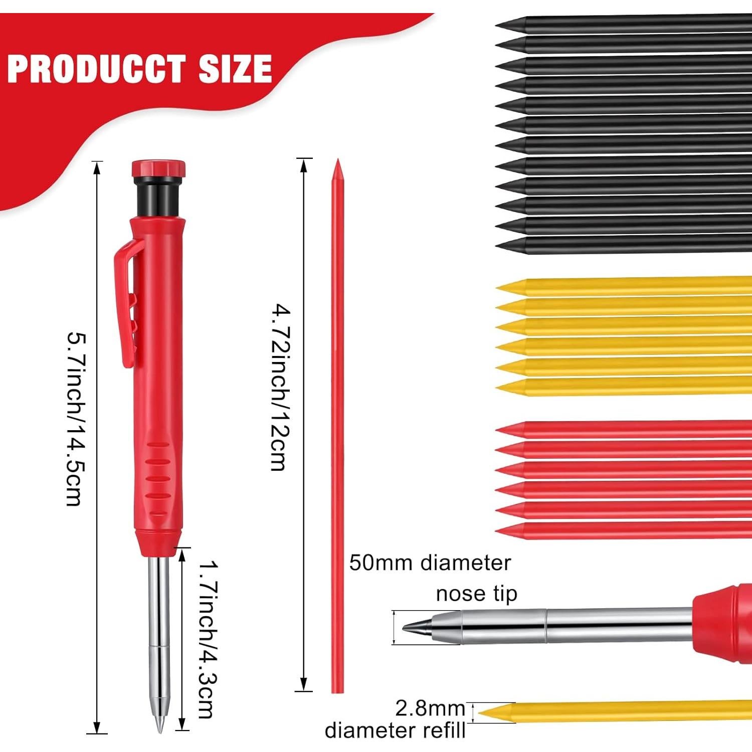 Juego de Lápices Mecánicos Patelai 13 Piezas para Carpintería