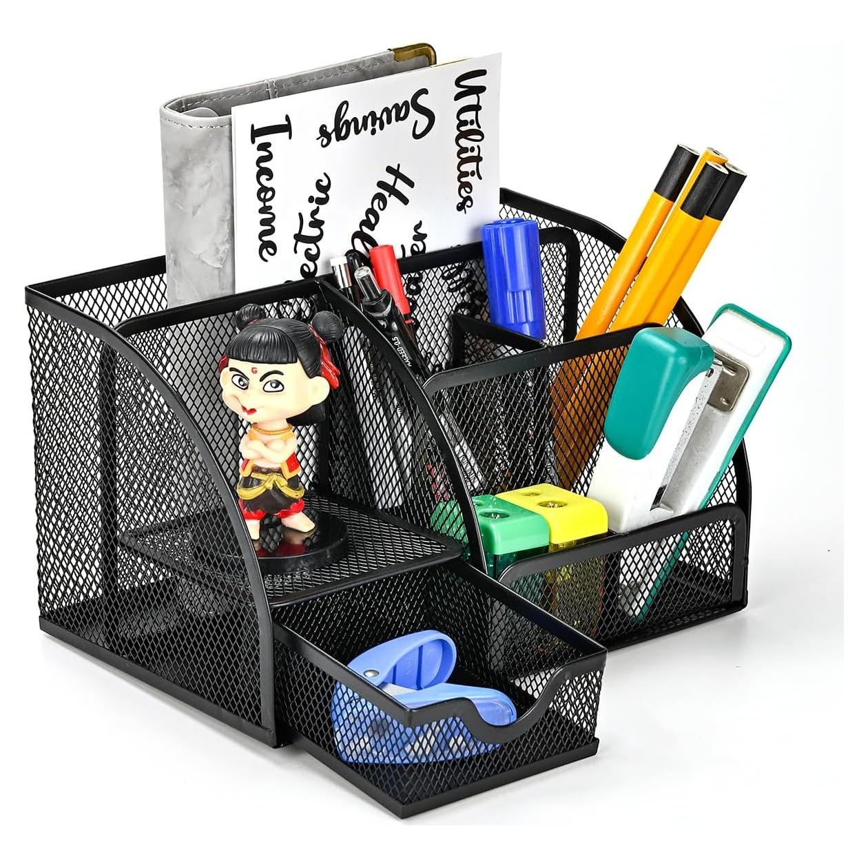 Organizador de Escritorio AUSTARK con 7 Compartimentos y Cajón