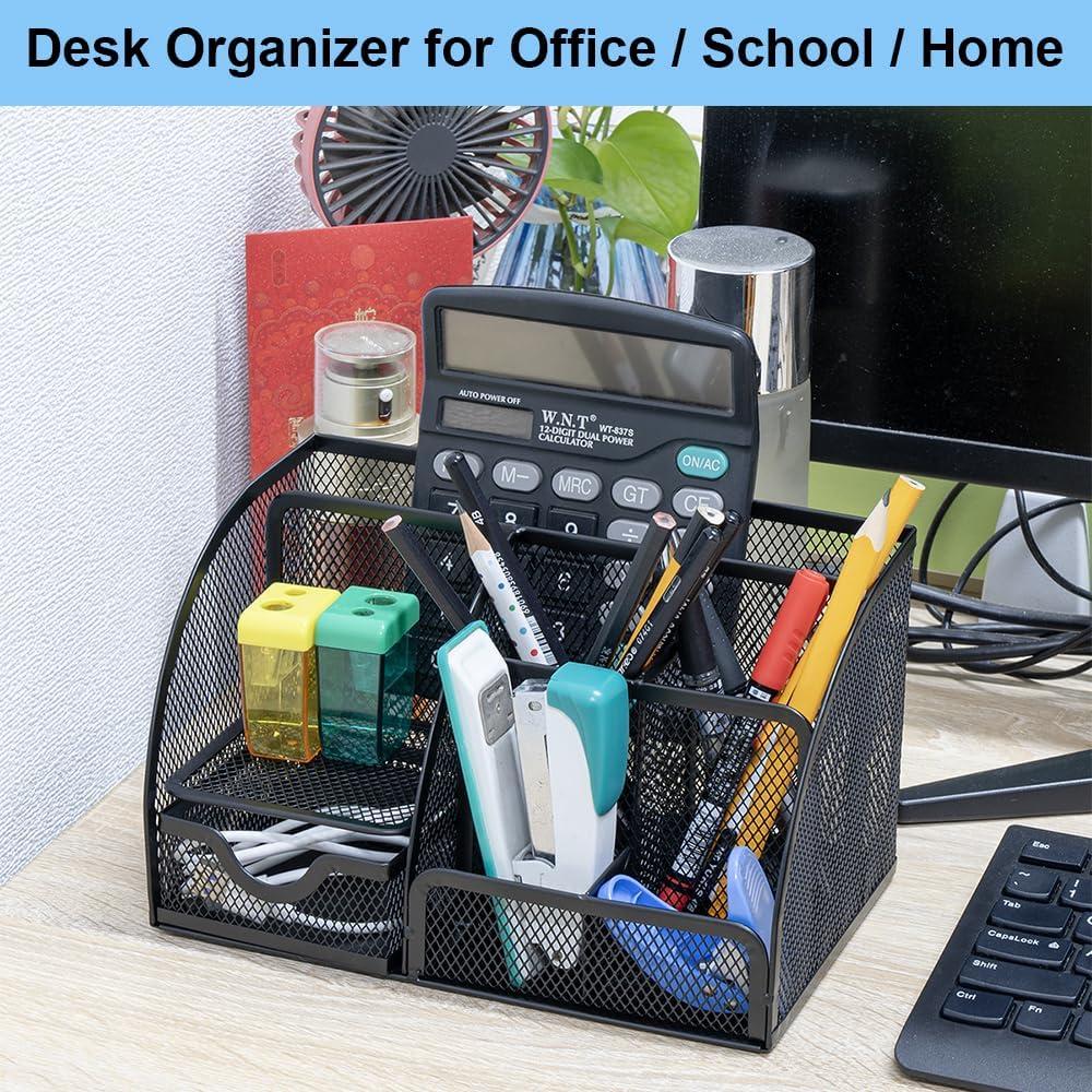Organizador de Escritorio AUSTARK con 7 Compartimentos y Cajón