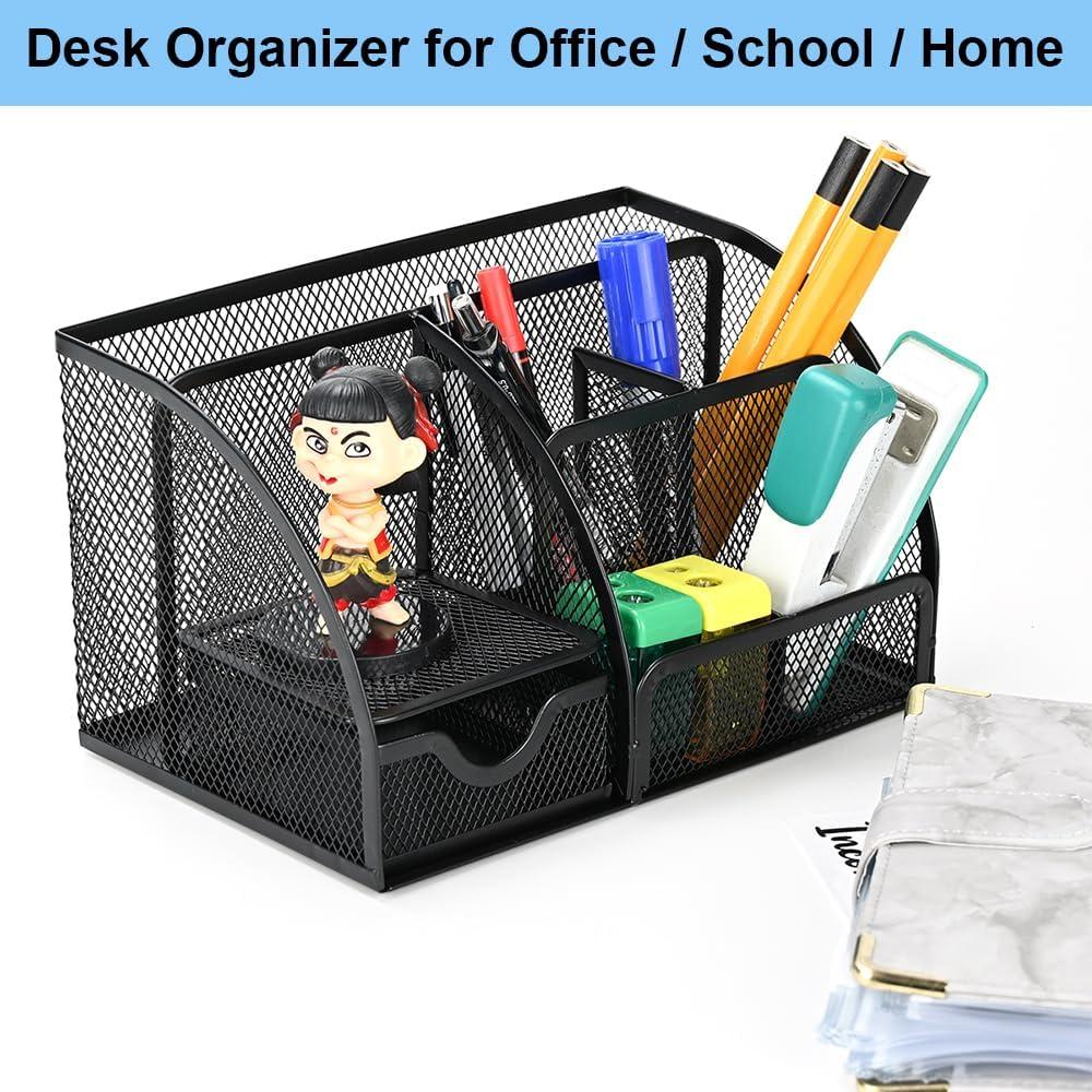 Organizador de Escritorio AUSTARK con 7 Compartimentos y Cajón