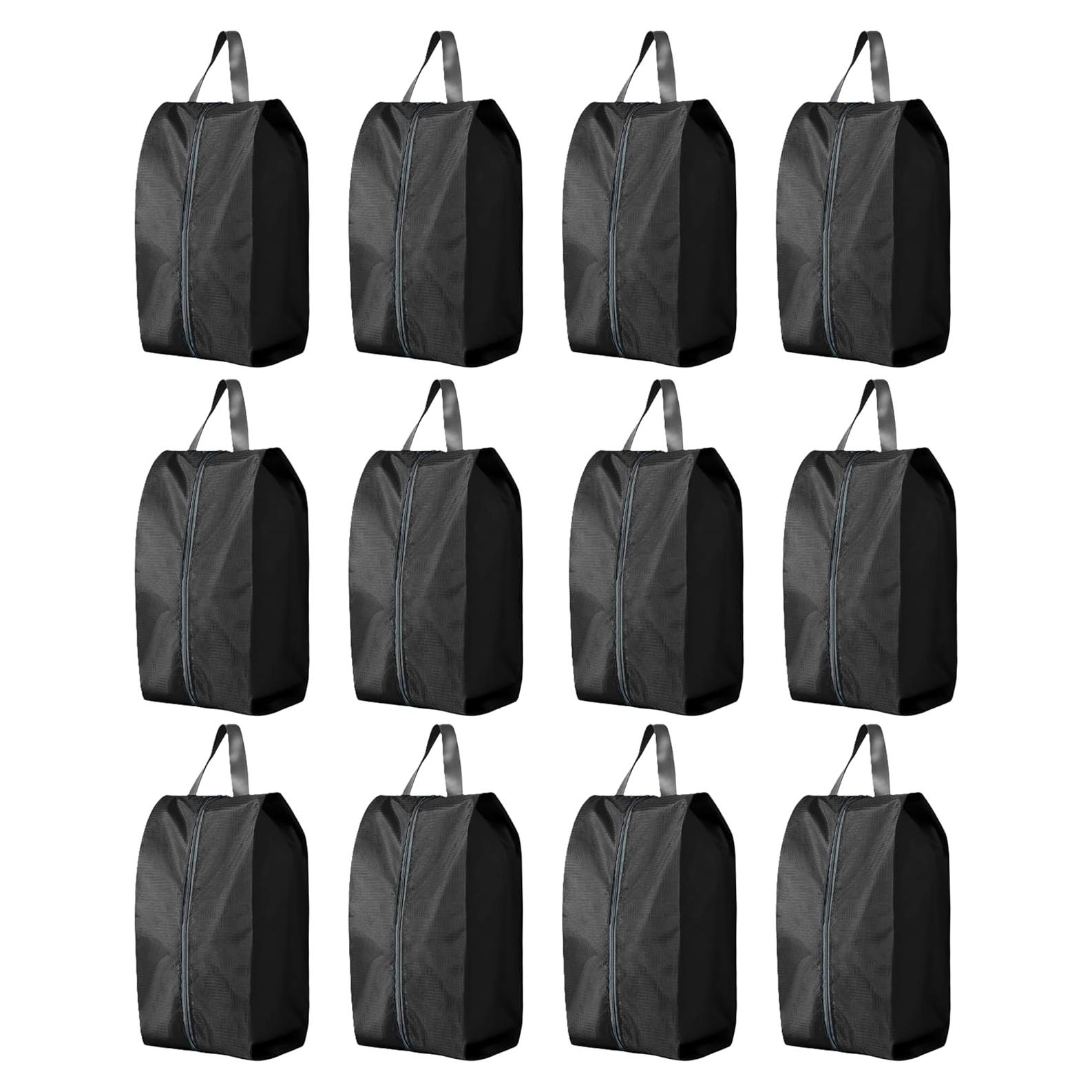 Juego de 12 Bolsas de Zapatos Palmhomee - Almacenamiento Oxford Negro