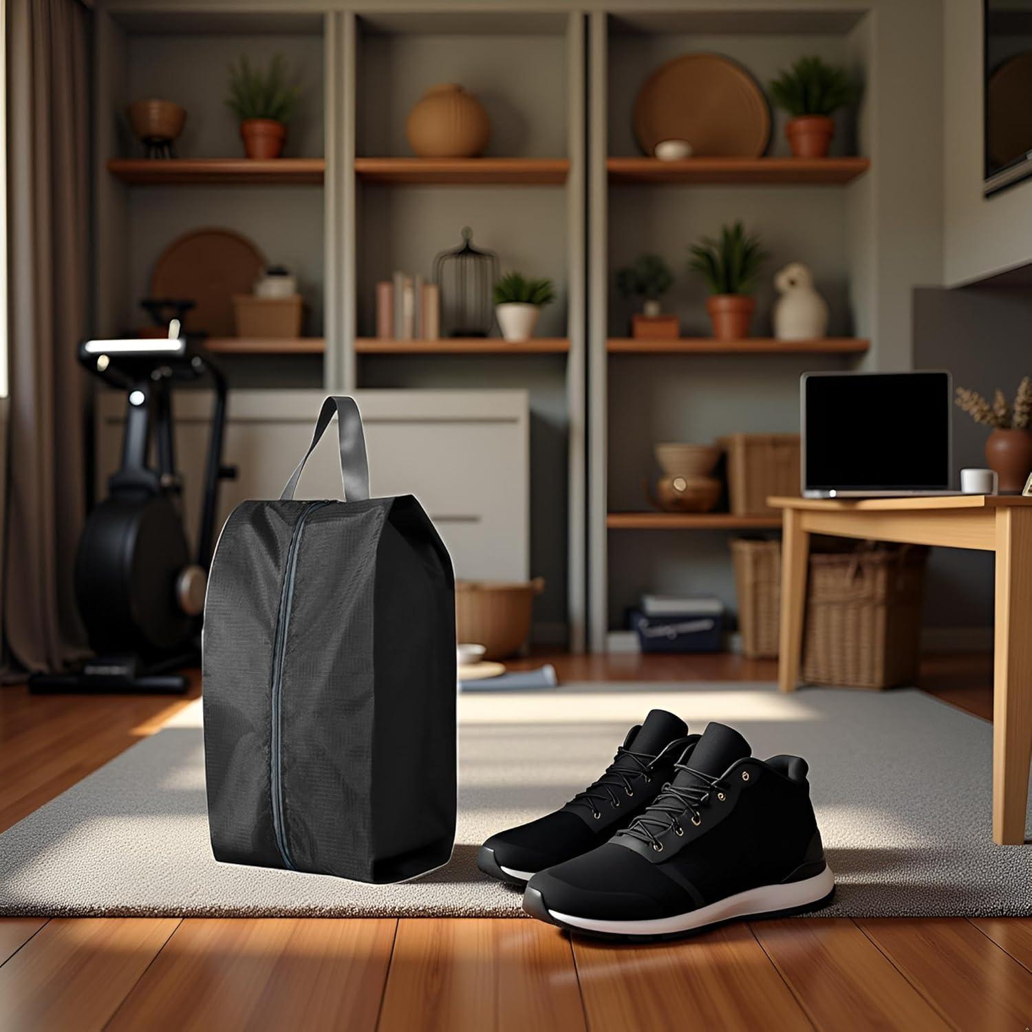 Juego de 12 Bolsas de Zapatos Palmhomee - Almacenamiento Oxford Negro