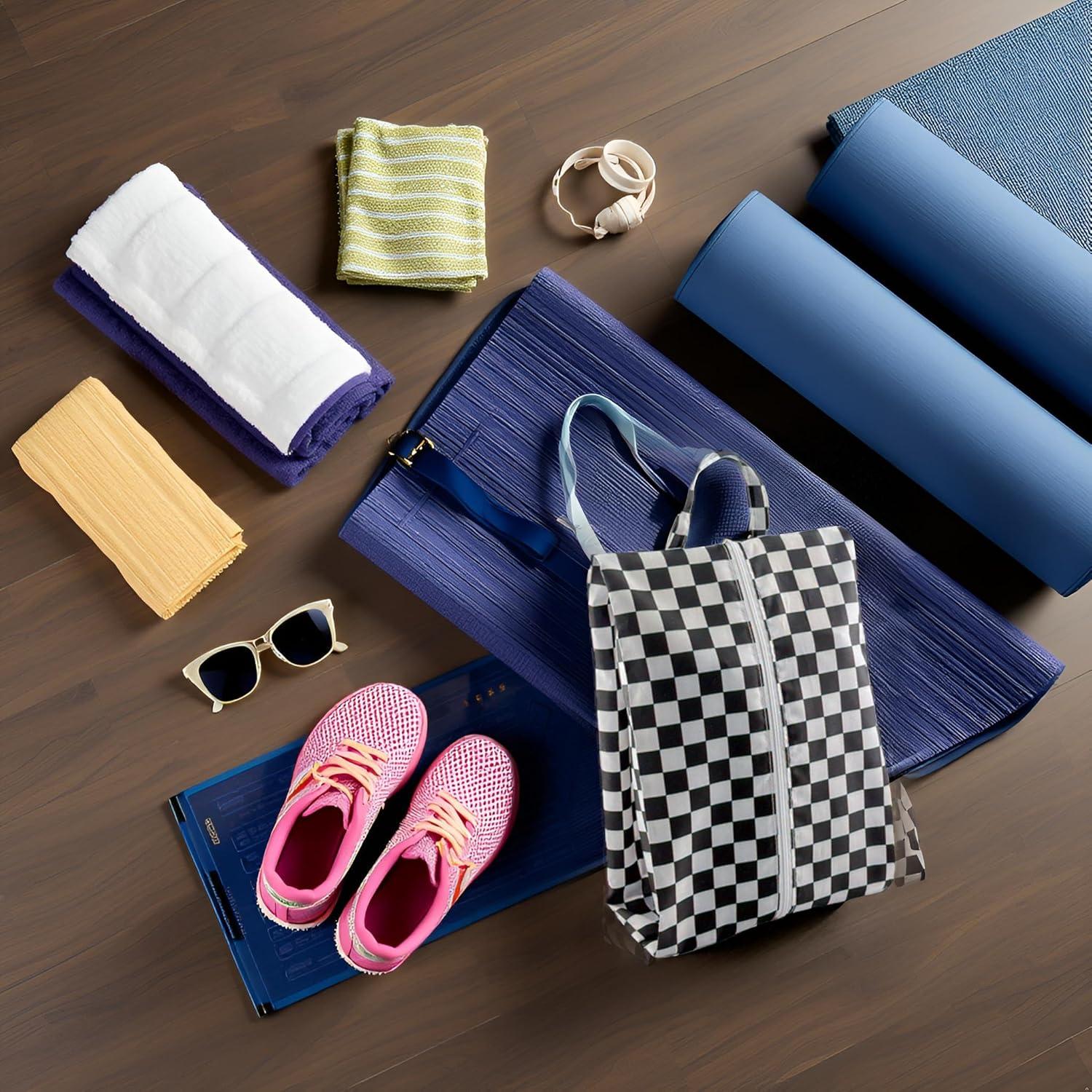 Juego de 12 Bolsas de Zapatos Palmhomee - Almacenamiento Oxford Negro