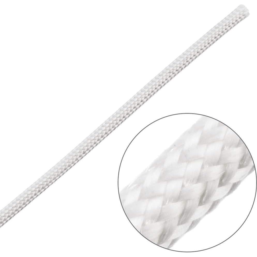 Manga de Aislamiento Trenzada uxcell 5m 1mm Fibra de Vidrio Beige