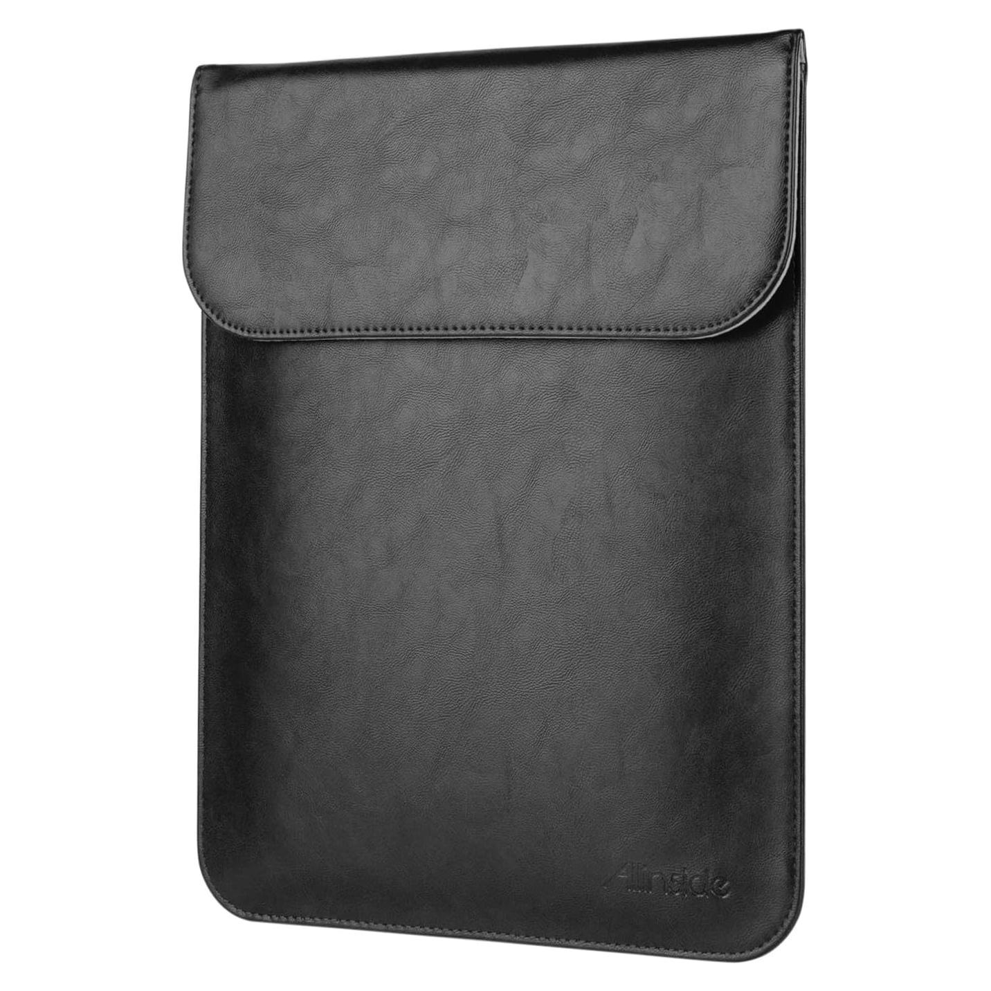 Funda para Laptop Allinside Negra 11-12" PU Cuero Resistente