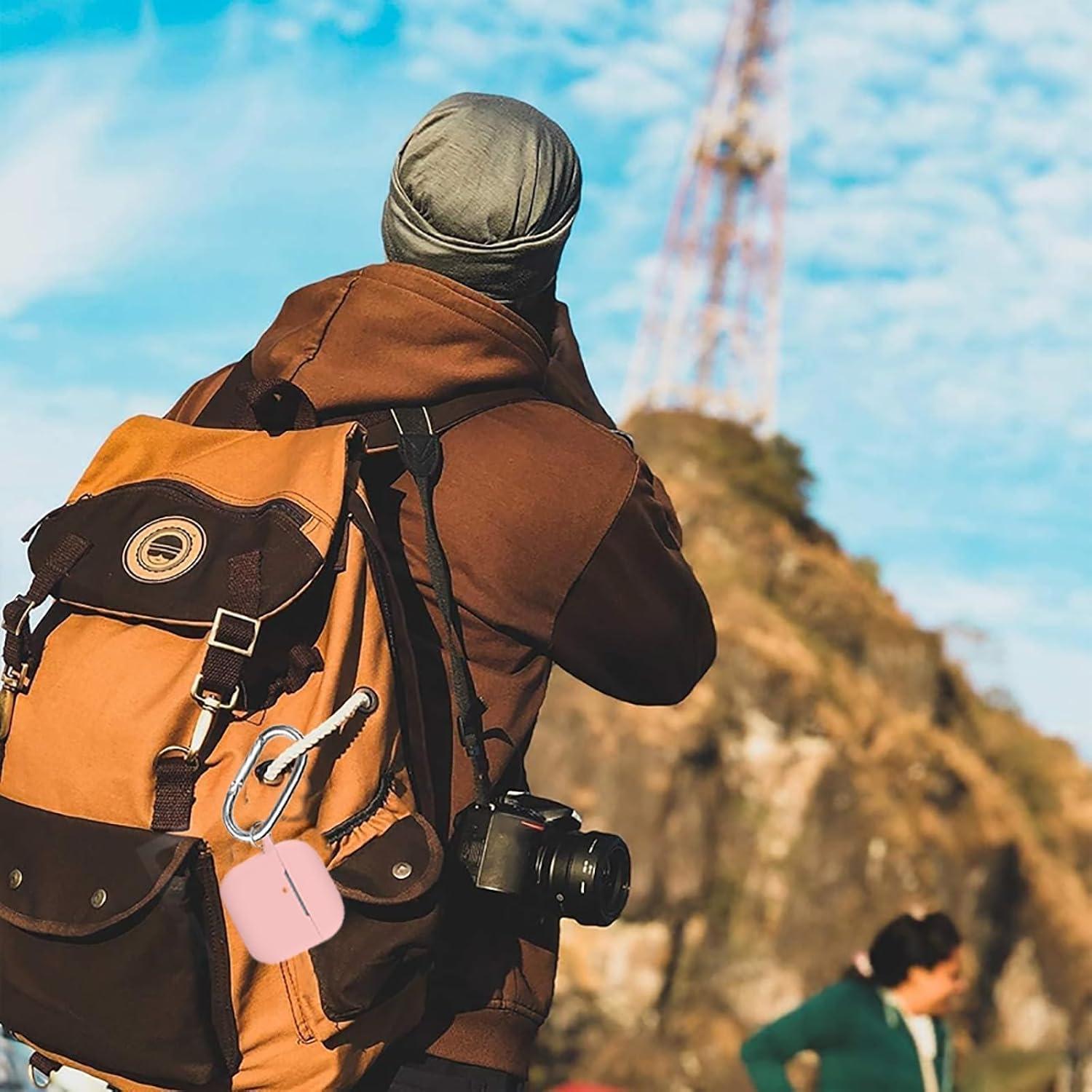 Funda de Silicona Rosa para AirPods 4ta Generación Linsaner