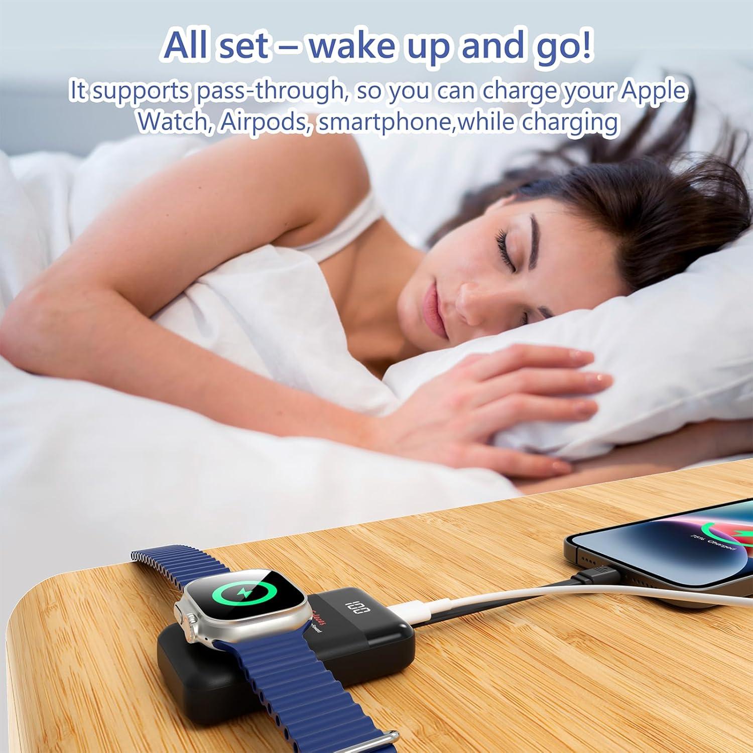 Cargador Portátil Magnético 3000mAh Galeces para Apple Watch