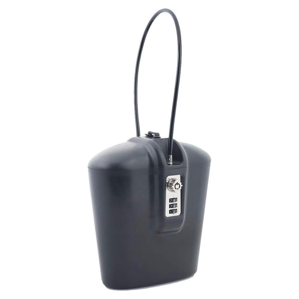 Caja Fuerte Portátil SAFEGO Negra con Llave y Combinación