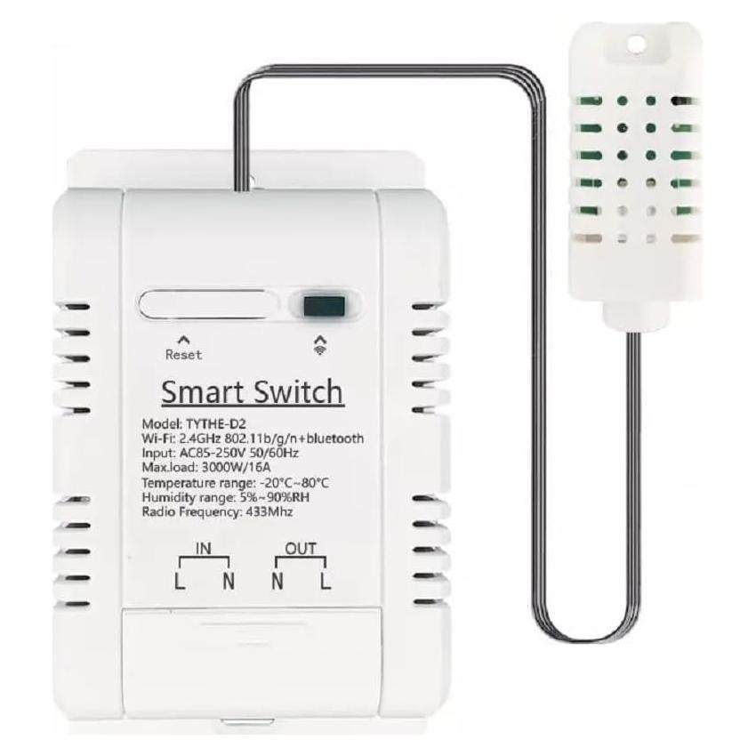 Controlador de Temperatura y Humedad WiFi MHCOZY 16A