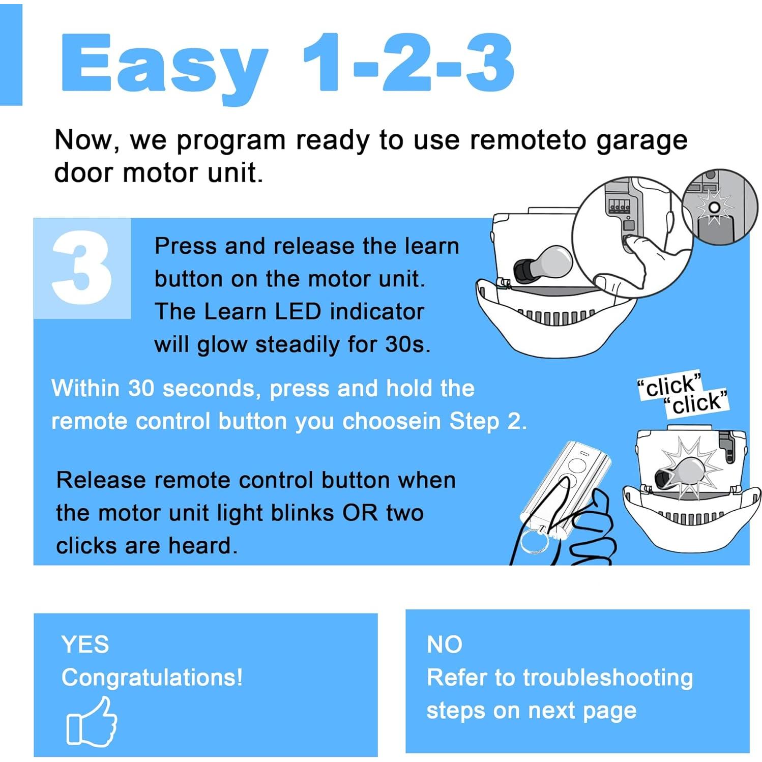 Control Remoto Universal DDcafor 893MAX para Garaje