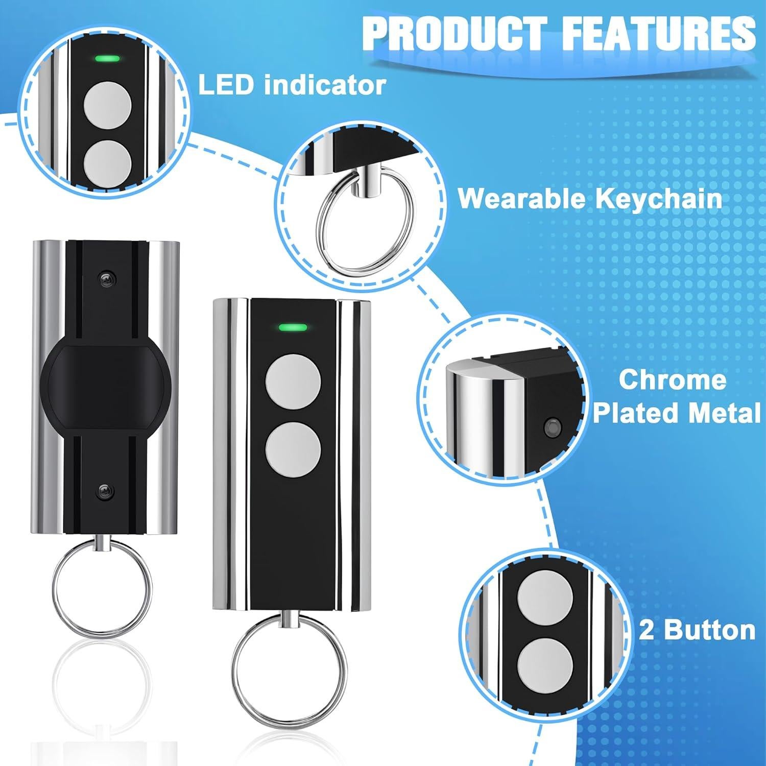 Control Remoto Universal DDcafor 893MAX para Garaje