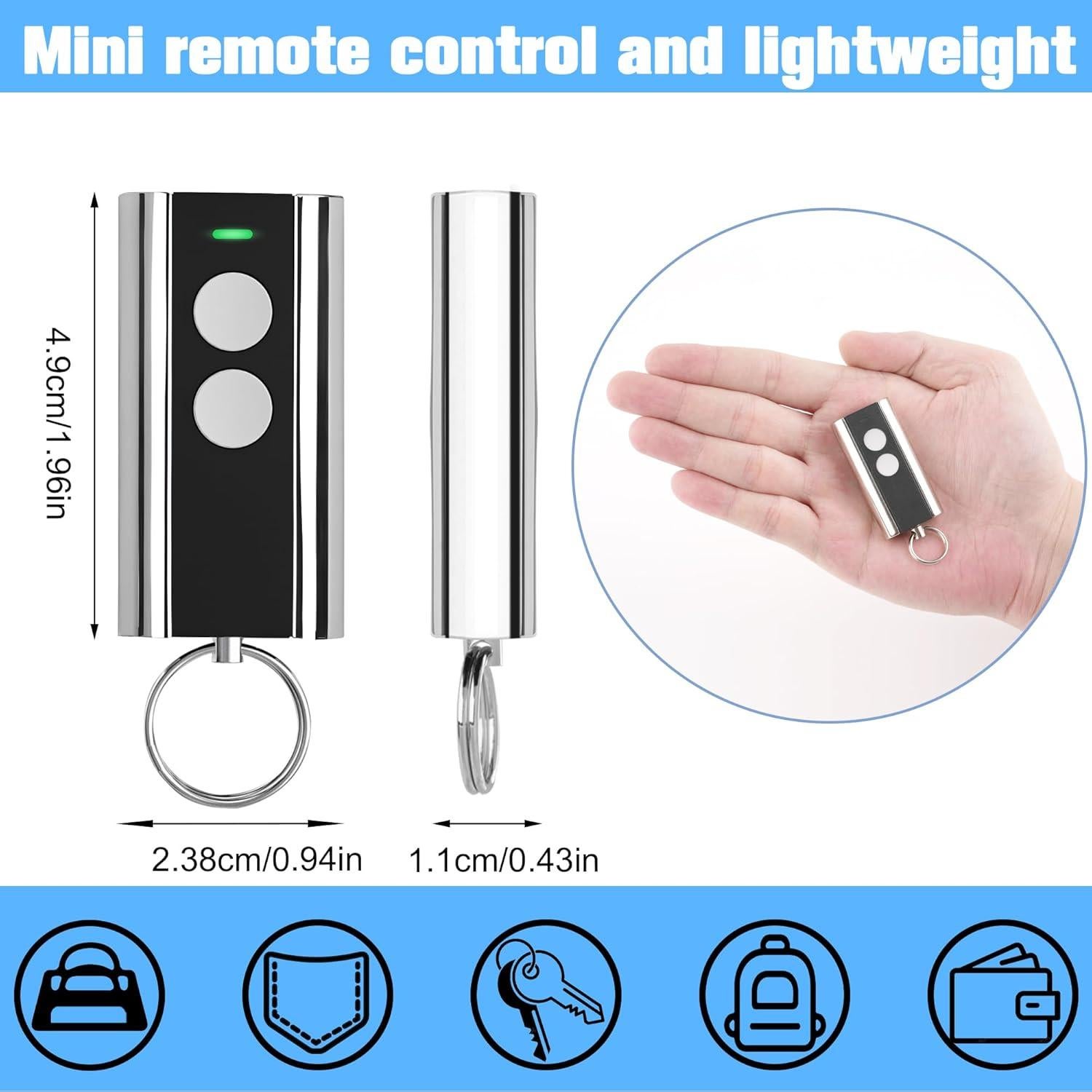 Control Remoto Universal DDcafor 893MAX para Garaje