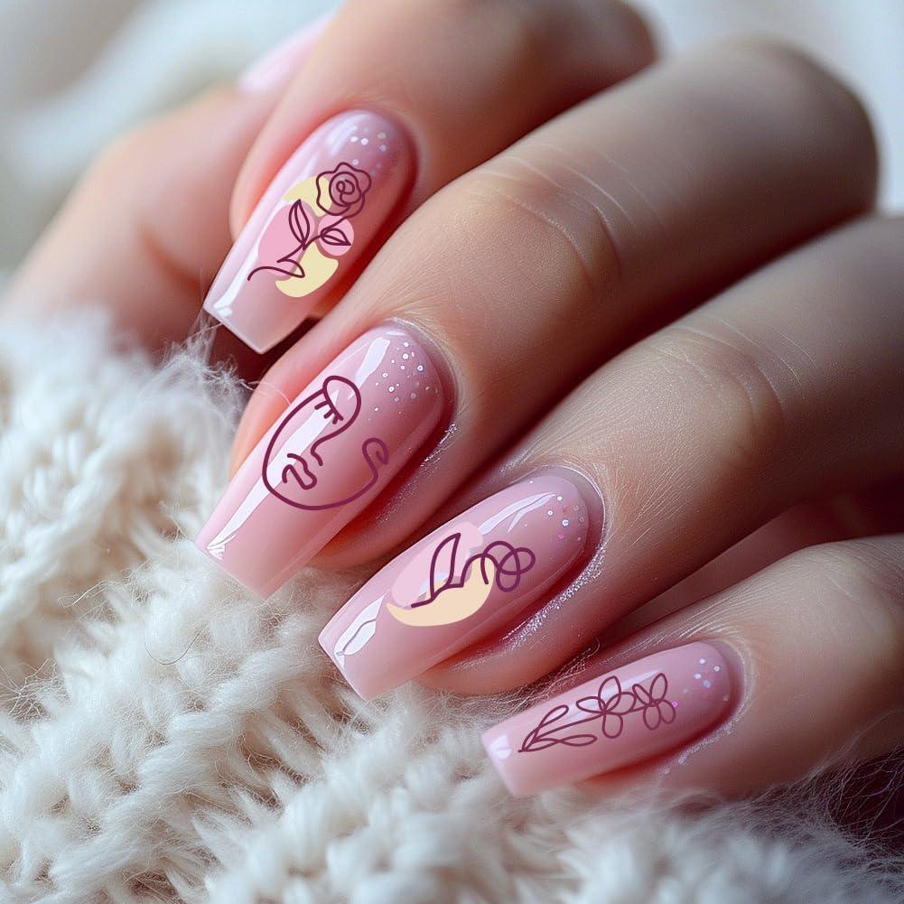 Juego de Plantillas de Estampado de Uñas Beinkmake 3 Piezas