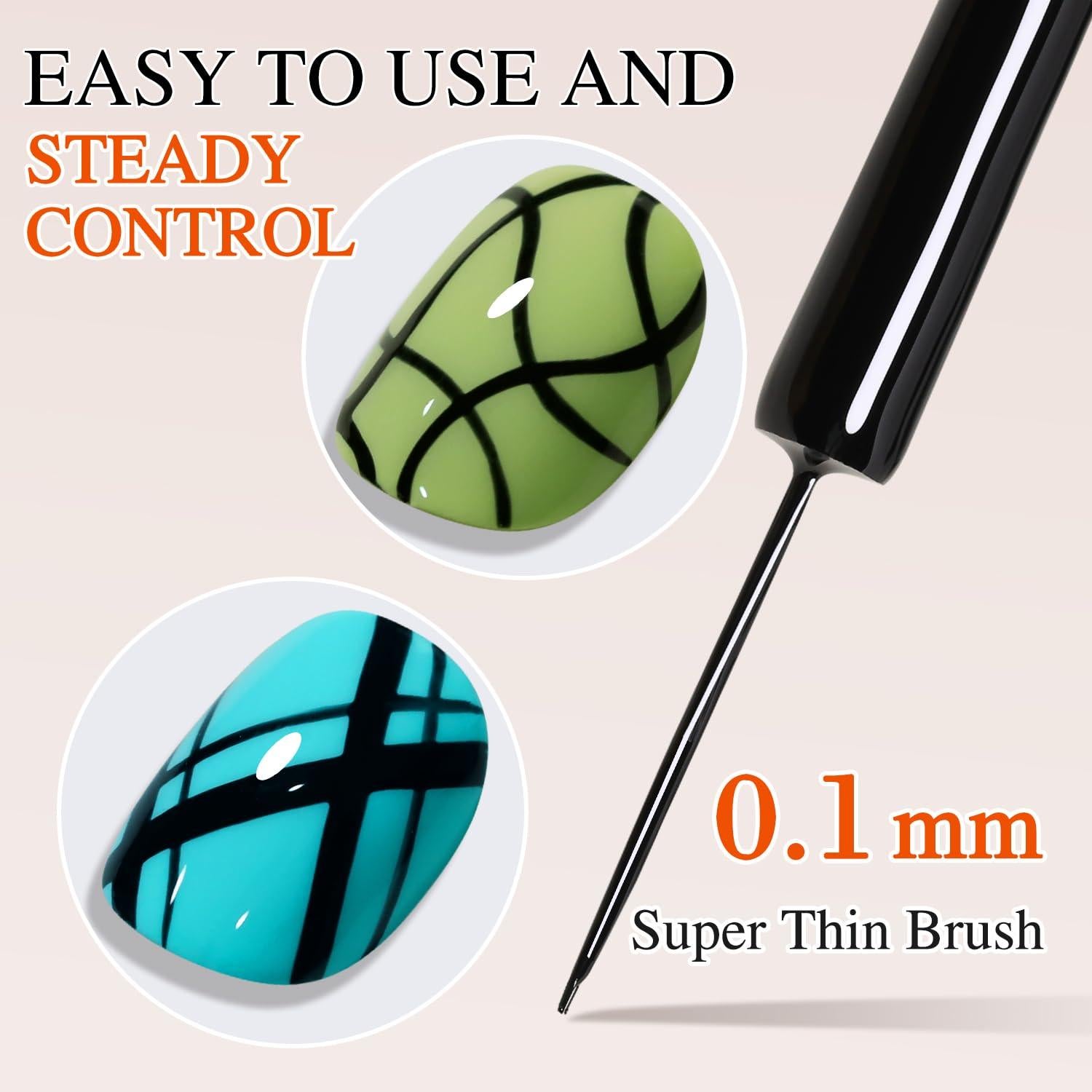 Gel Liner Metálico Doble Ritmo 15ml Negro para Uñas