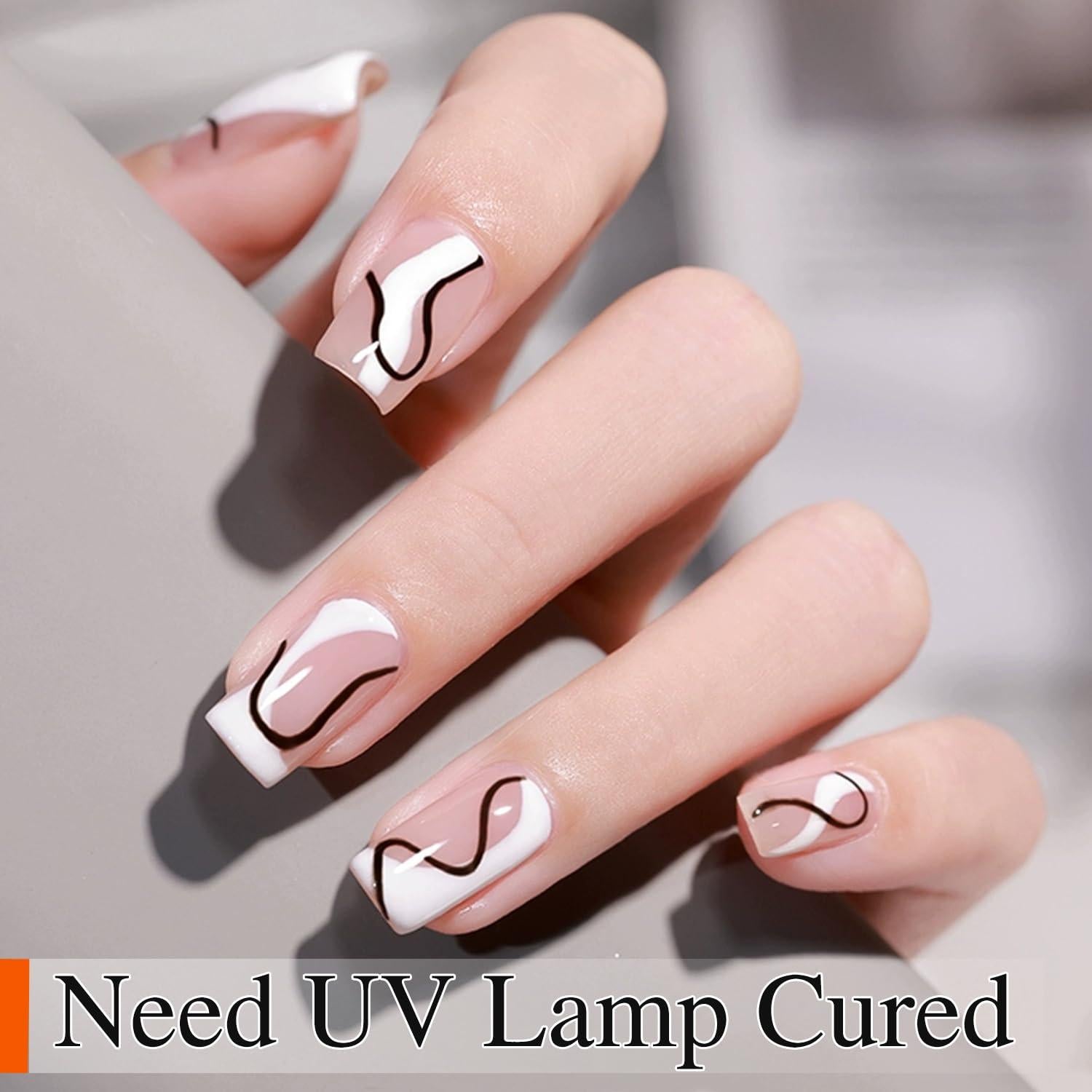 Gel Liner Metálico Doble Ritmo 15ml Negro para Uñas