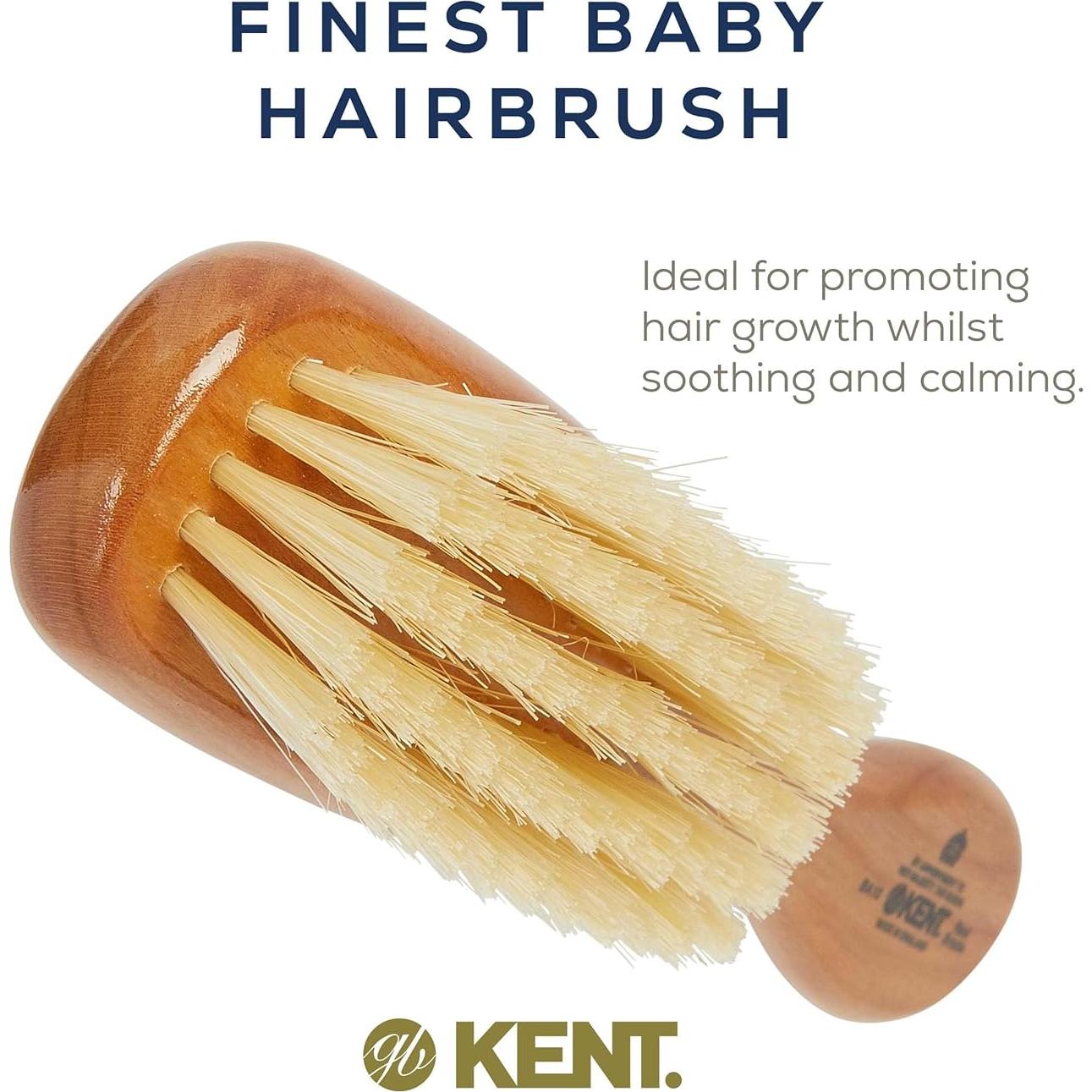 Cepillo de Cabello para Bebés KENT BA10 con Cerda Natural 19.05 cm
