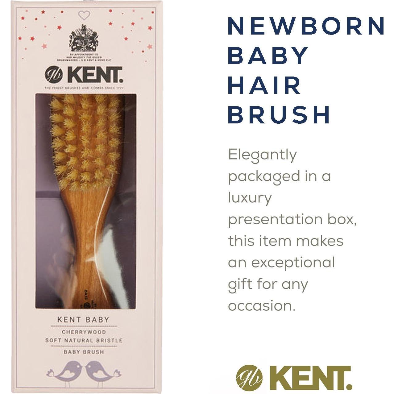 Cepillo de Cabello para Bebés KENT BA10 con Cerda Natural 19.05 cm