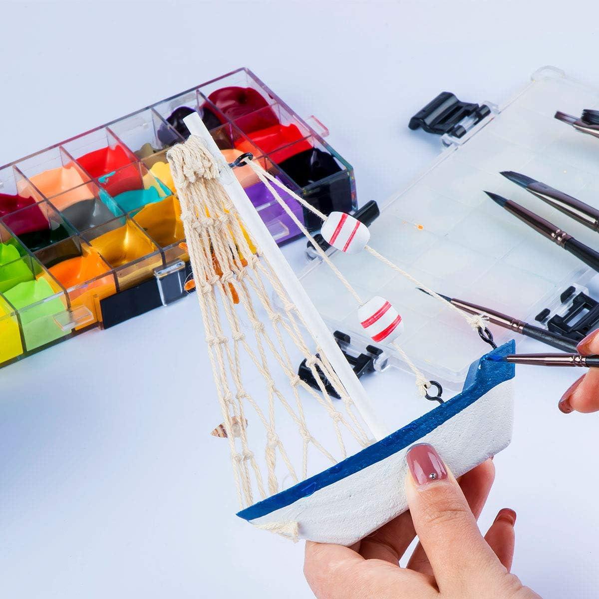 Juego de Pinceles de Pintura Transon 12 Piezas Nylon Acrílico