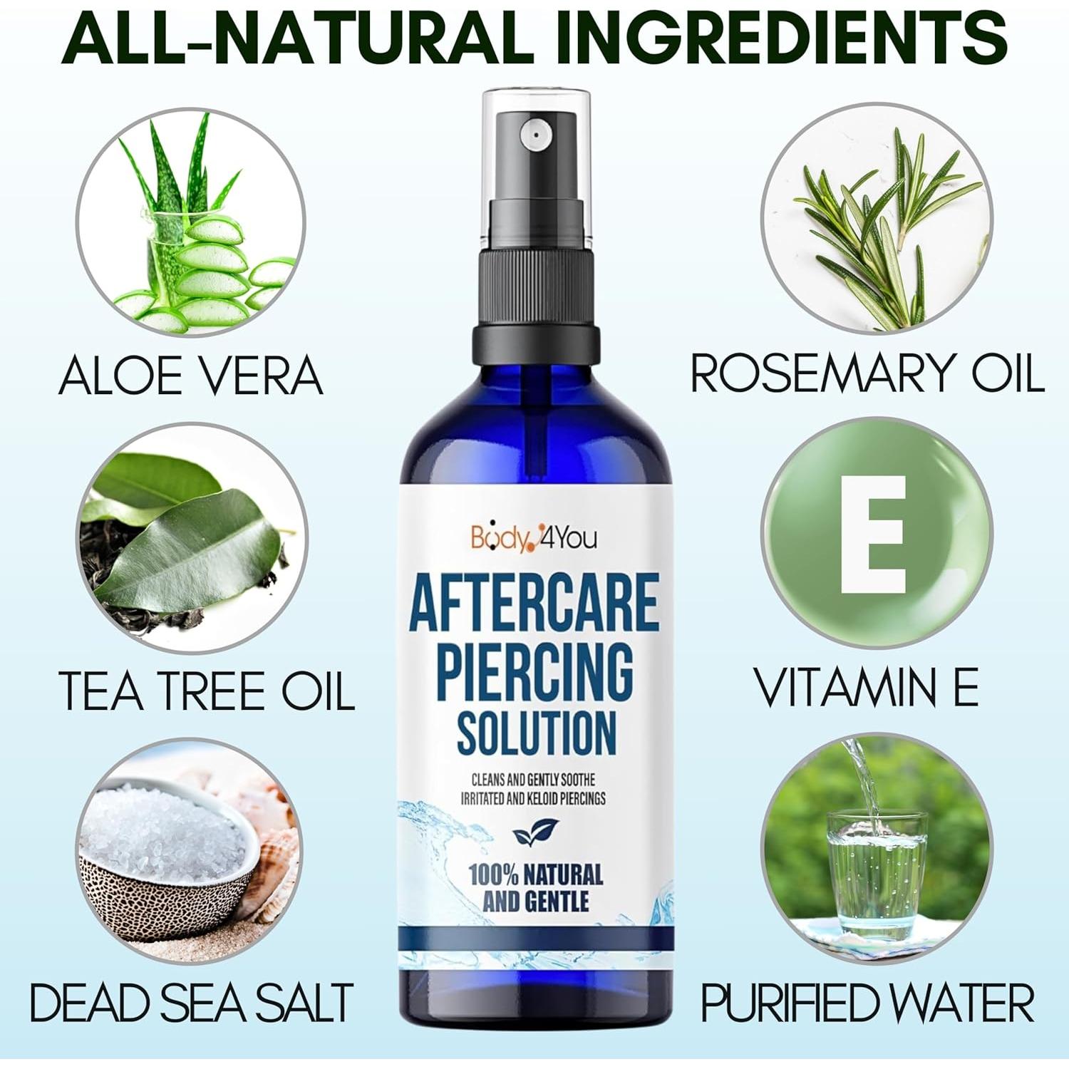 BodyJ4You Spray Salino Post-Piercing 60ml - Cuidado Natural